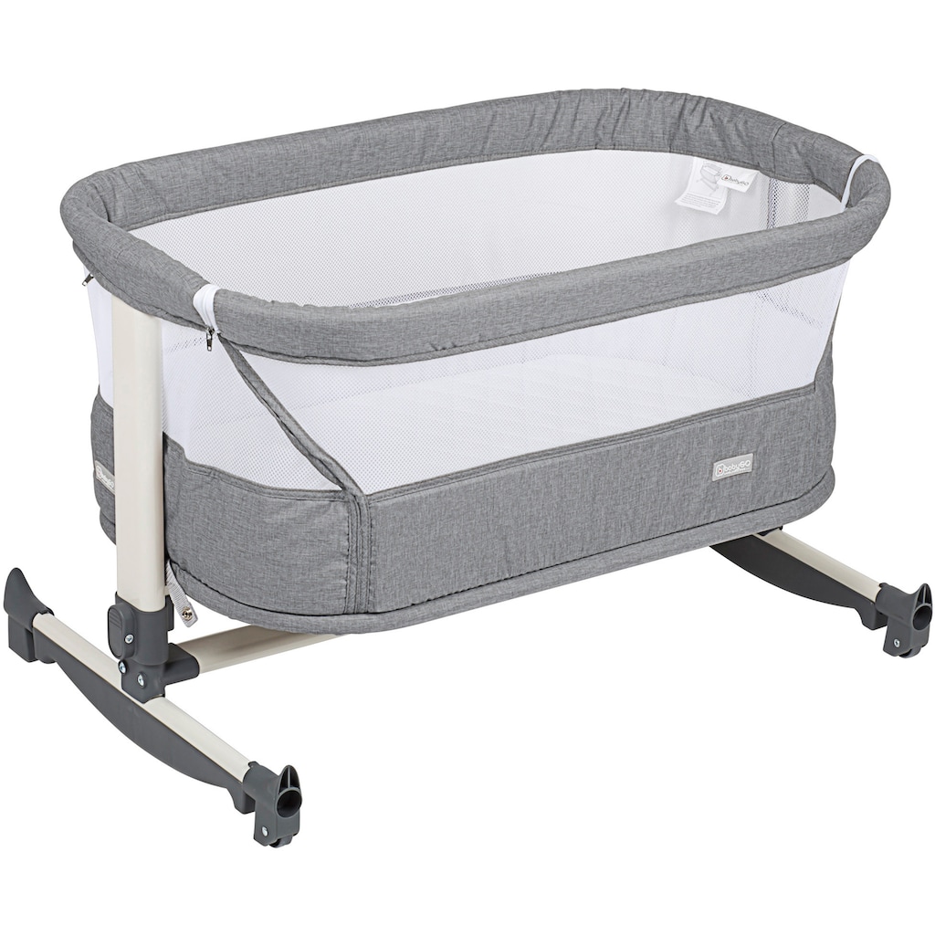 BabyGo Beistellbett »Vivaldi, grey«