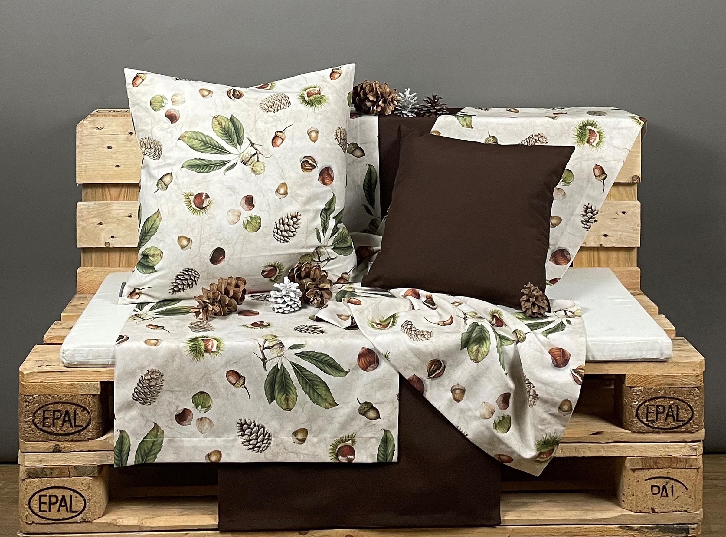 HOSSNER - HOMECOLLECTION Kissenhülle »Kastanie«, (1 St.), mit Herbstmotiv  kaufen | BAUR