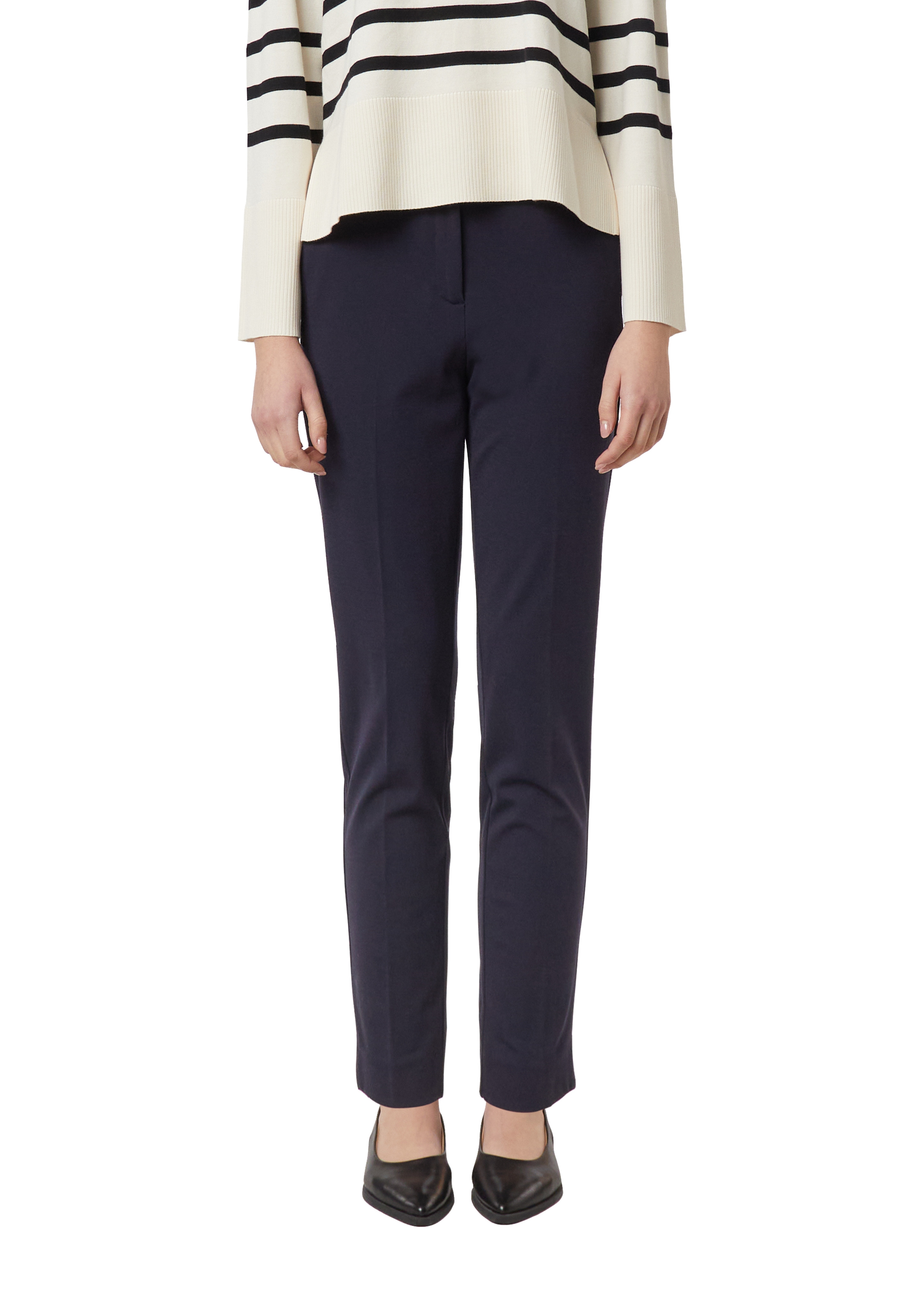 Comma Stoffhose mit Bundfalte und Viskose-Stretch