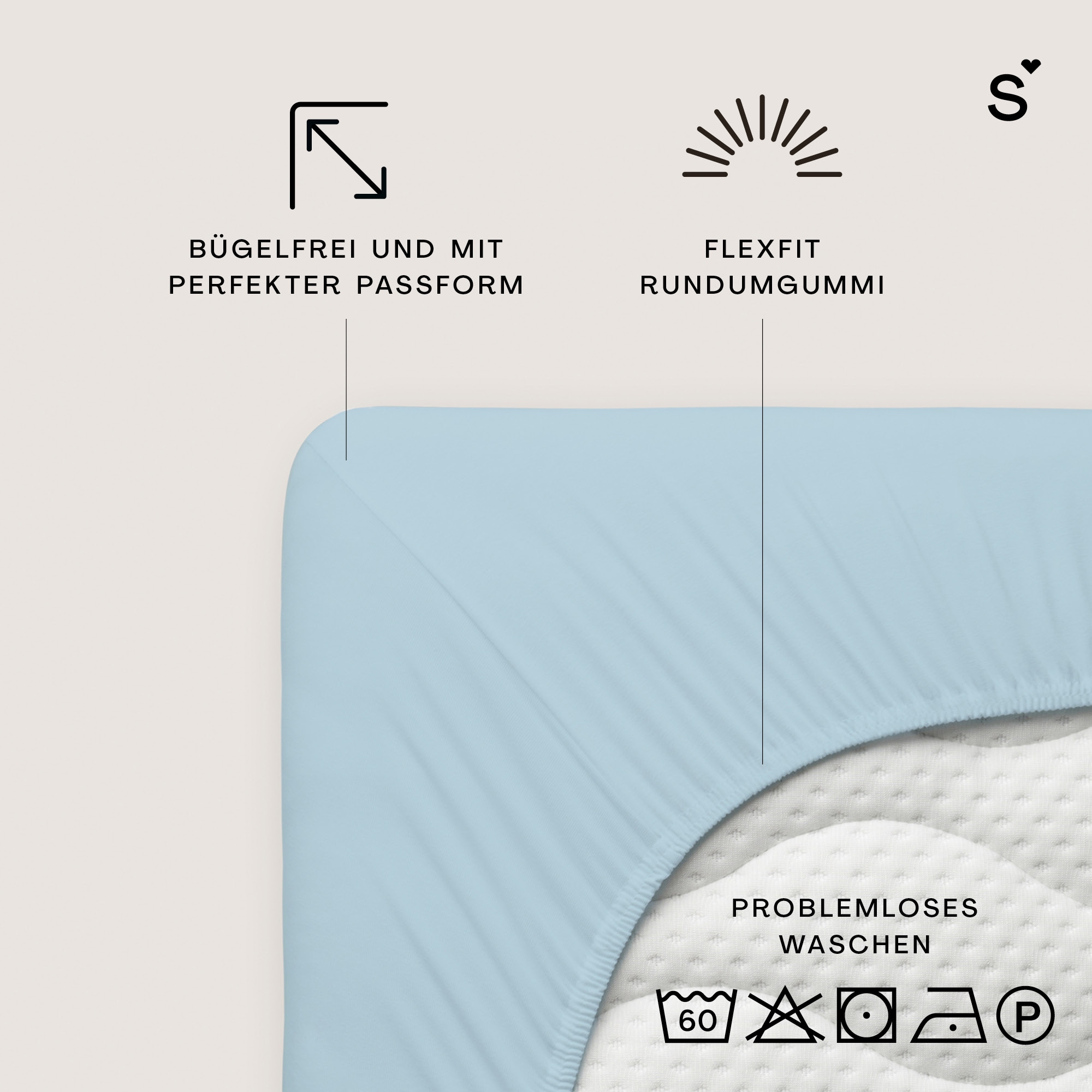 Schlafgut Spannbettlaken »Basic Cotton Spannbettlaken« Preiseinstiegsmodell