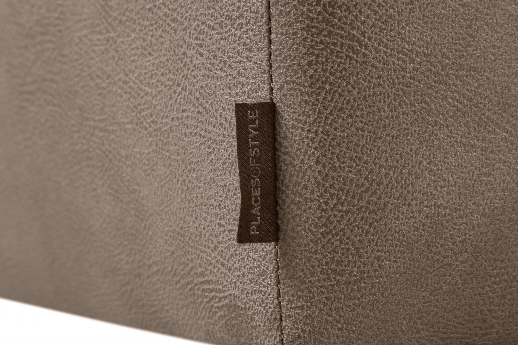 Places of Style Ecksofa Lorcan, in Lederoptik oder Strukturstoff lieferbar