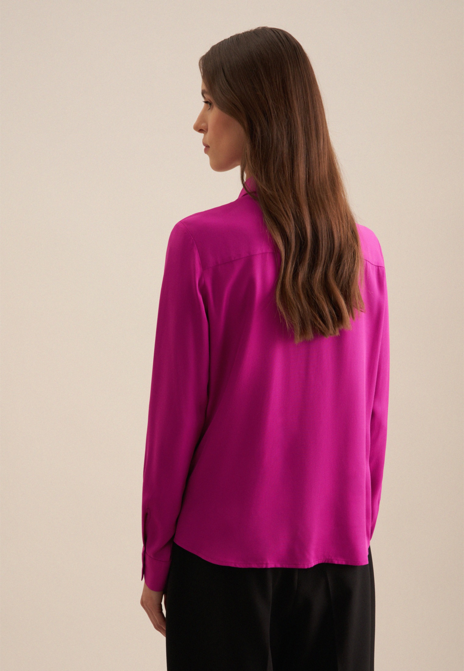 seidensticker Hemdbluse "Schwarze Rose", 1/1 Kragen Uni günstig online kaufen
