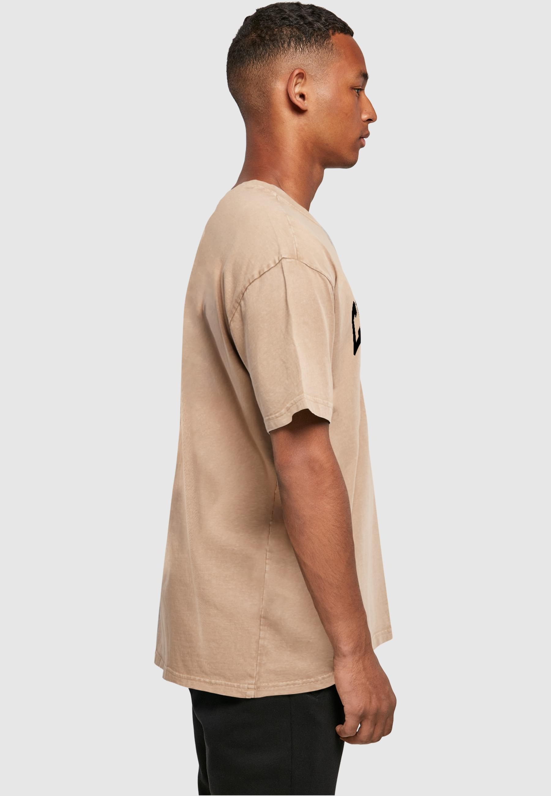 Merchcode T-Shirt »Merchcode Herren Chicago Wording - Acid Washed Oversize Tee«, (1 tlg.)