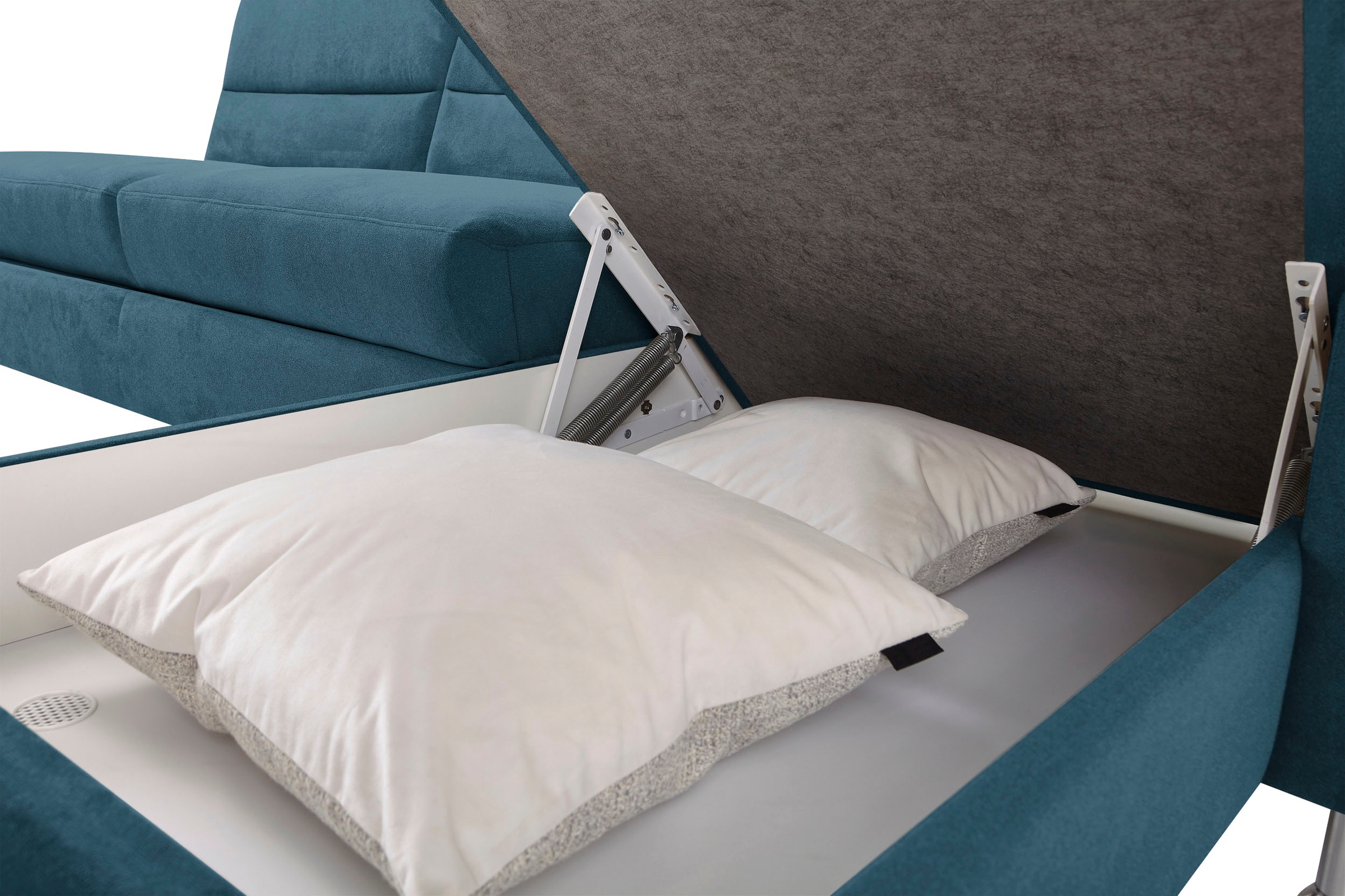 CALIZZA INTERIORS Ecksofa »Onyx L-Form«, Recamiere links oder rechts, wahlweise mit Bettfunktion, Breite 270 cm