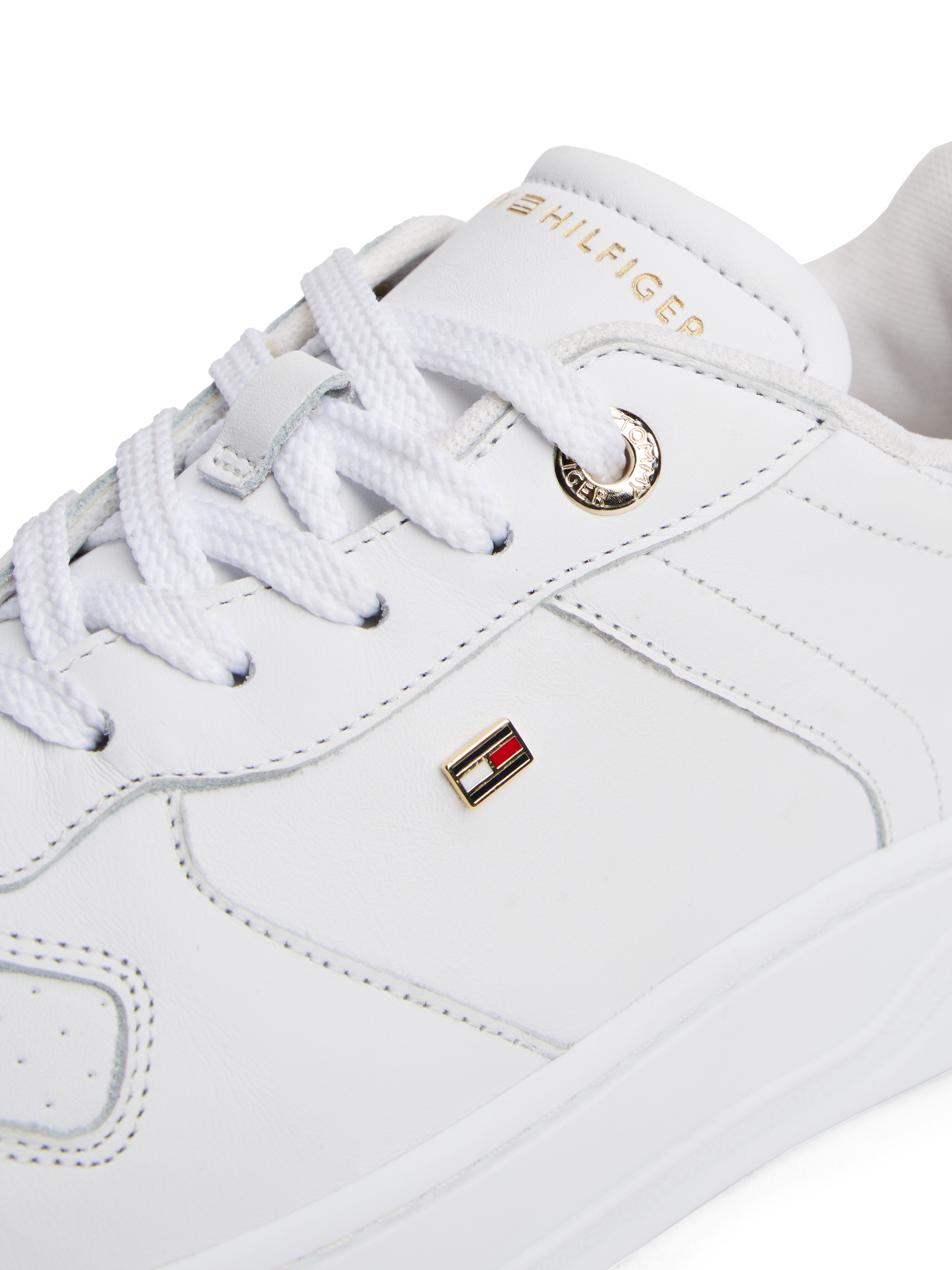 Tommy Hilfiger Plateausneaker "TH SPORTY CUPSOLE LEATHER", Freizeitschuh, H günstig online kaufen