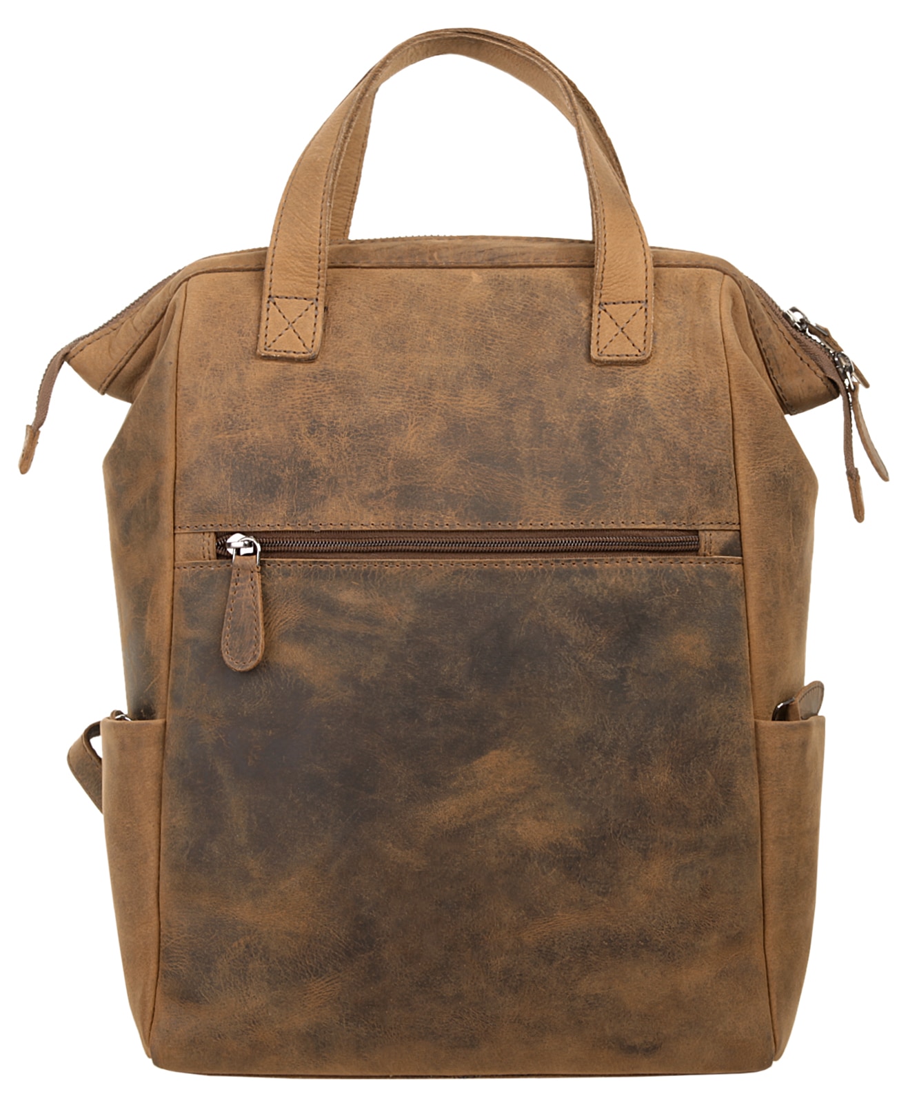 Laptoprucksack, echt Leder