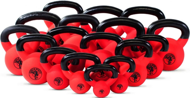 GORILLA SPORTS Kettlebell »Kugelhantel Schwunghantel Kugelgewicht aus Vinyl 28 kg«, (Set)