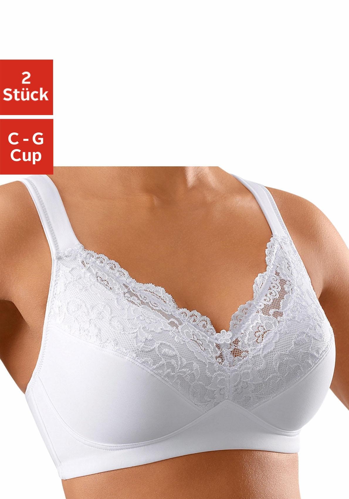 petite fleur by Lascana Soft-BH Packung, ohne Bügel mit Komfortträgern – auch ideal für große Größen