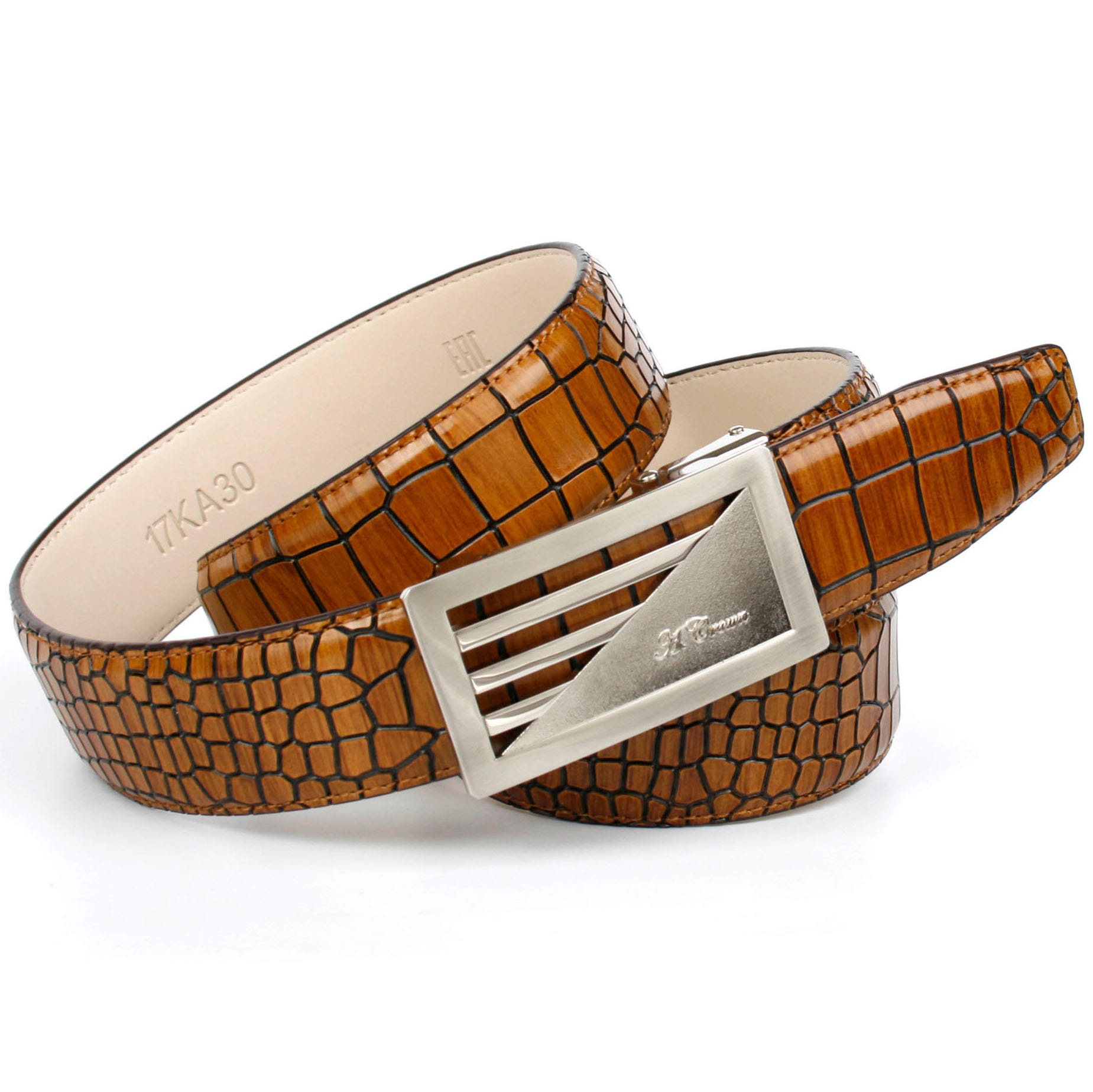 kaufen | modischer Kroko-Design online Ledergürtel, BAUR in Anthoni Schließe Crown und