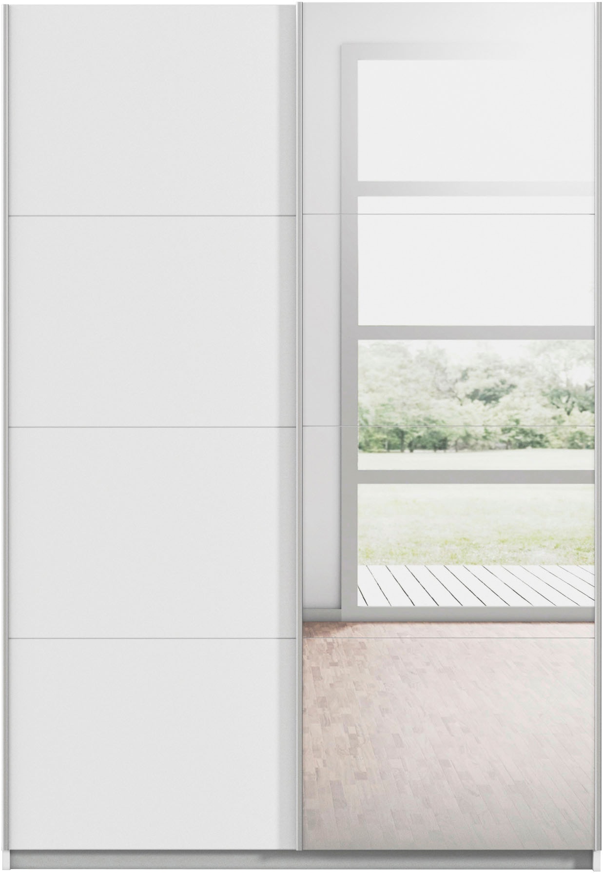 rauch Schwebetürenschrank »Kleiderschrank Schrank Kinderzimmer Topseller OTTOs CHOICE SUBITO« Dekor- & Spiegelelemente B 136 & 181 - Höhe 197 cm - MADE IN GERMANY