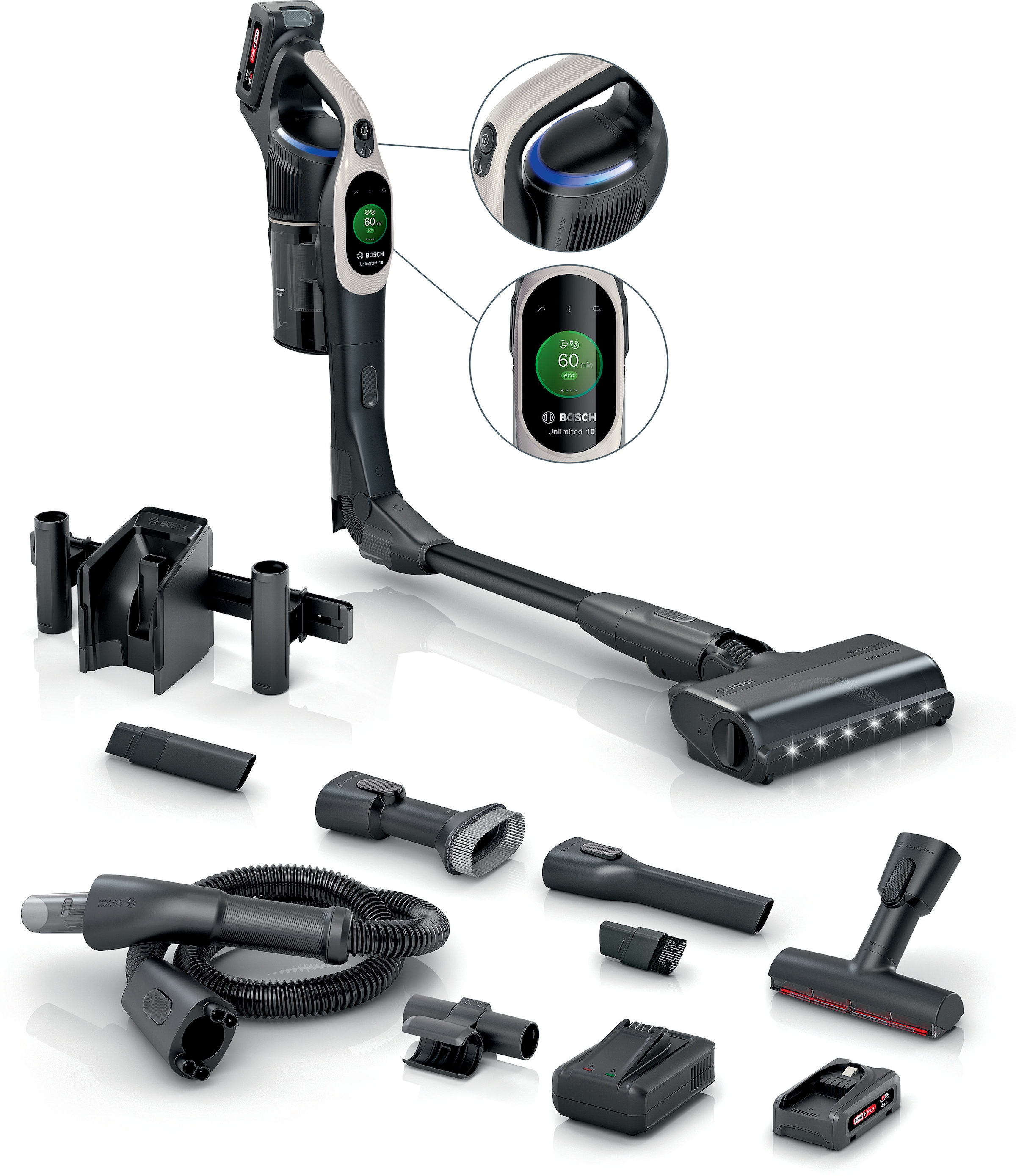 BOSCH Akku-Stielstaubsauger "BTS1042GQC" Display, Knickrohr, HEPA-Filtersys günstig online kaufen