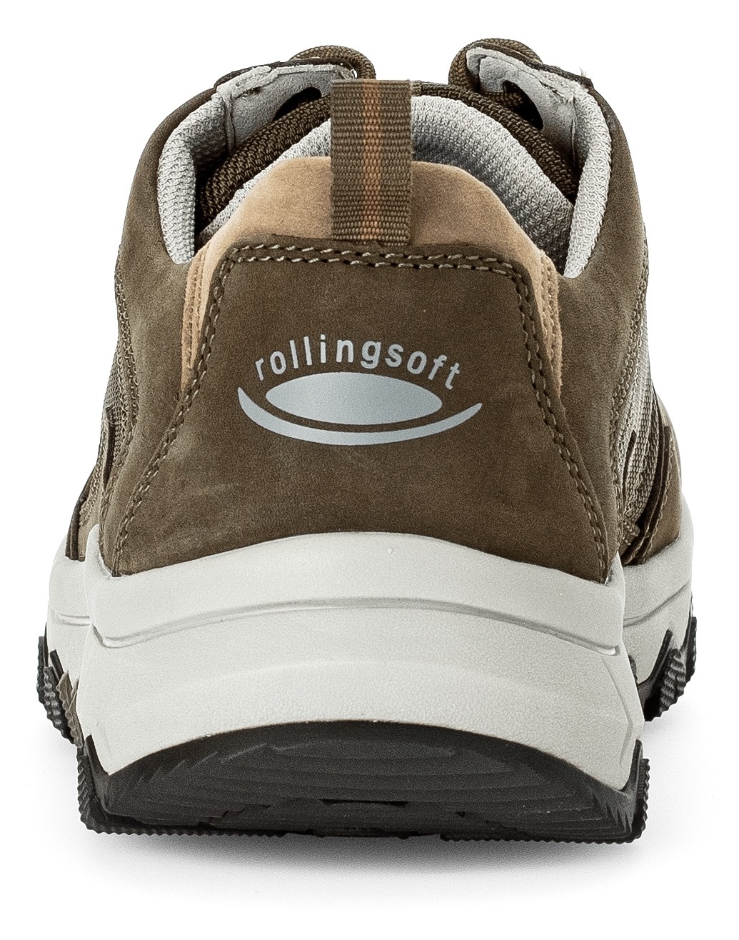 Gabor Rollingsoft Keilsneaker, Freizeitschuh, Halbschuh, Schnürer mit Kontrastnähten, G-Weite