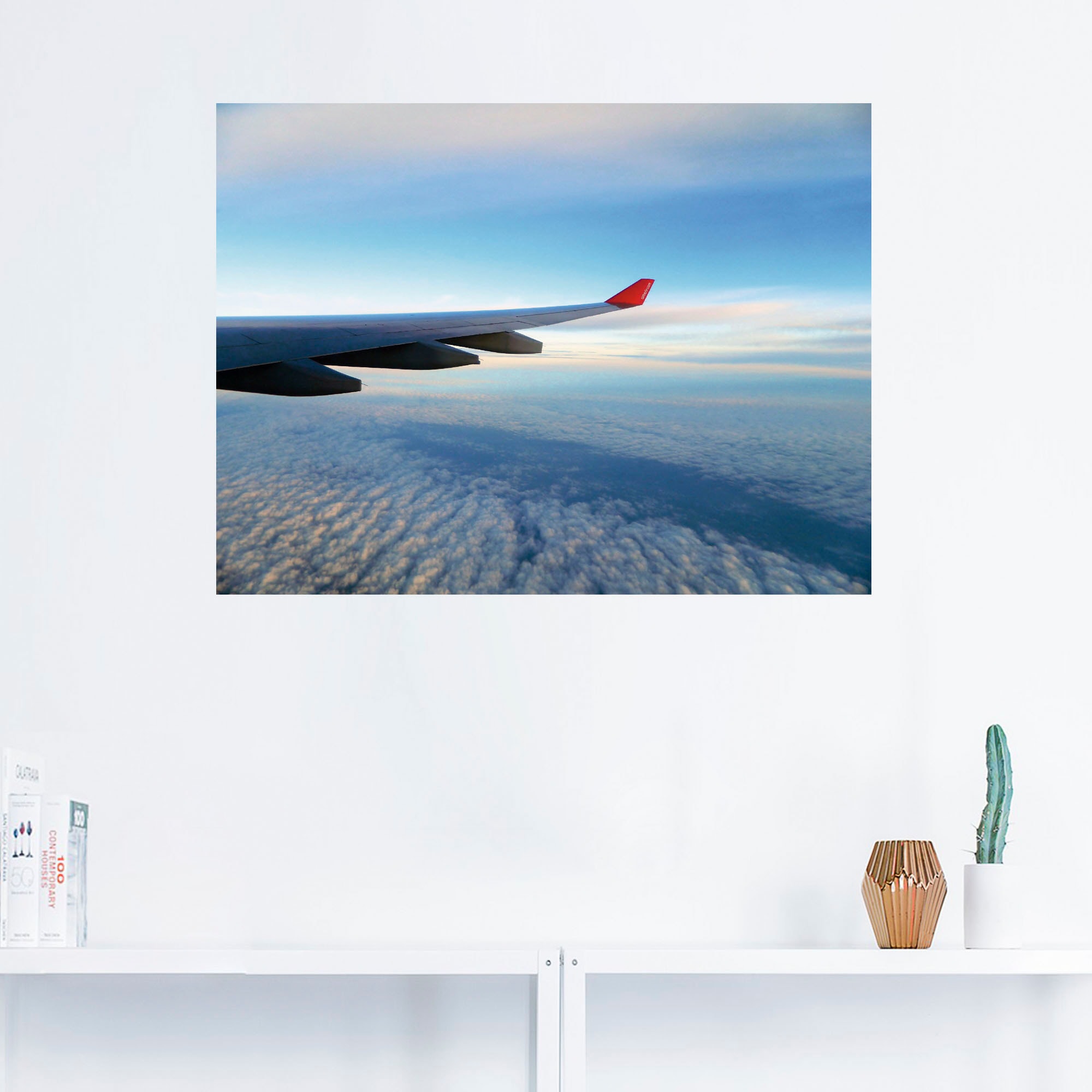 Wandtattoo Bunte Flugzeuge – 2-teilig, DIY-Wandaufkleber, Für Wohnzimmer & Kinderzimmer