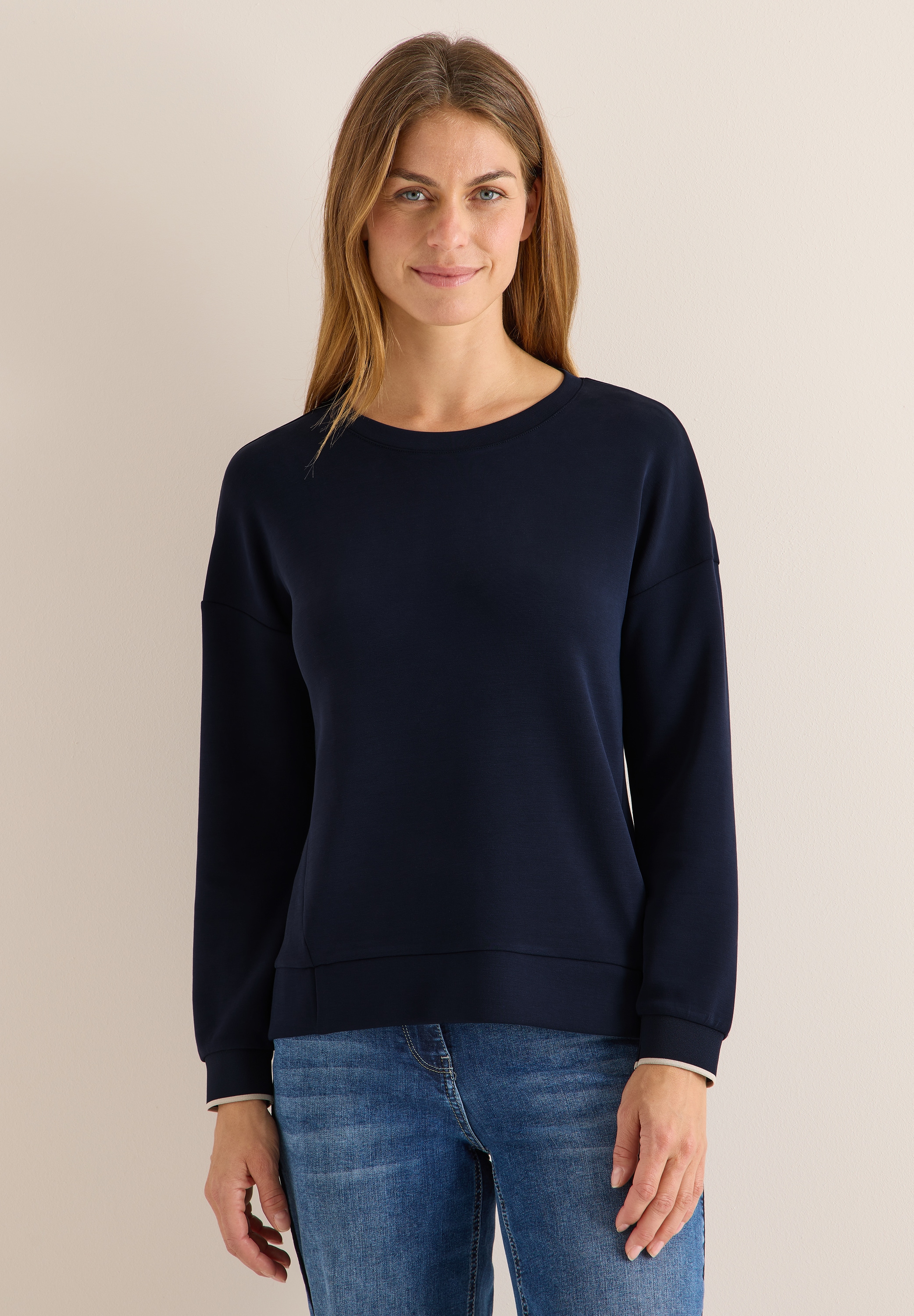 Cecil Langarmshirt, in Unifarbe günstig online kaufen