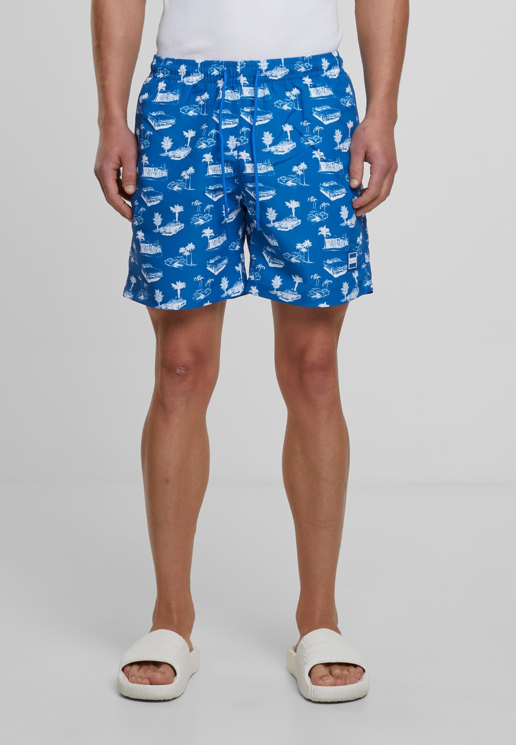 URBAN CLASSICS Badeshorts »Urban Classics Herren Pattern Swim Shorts«