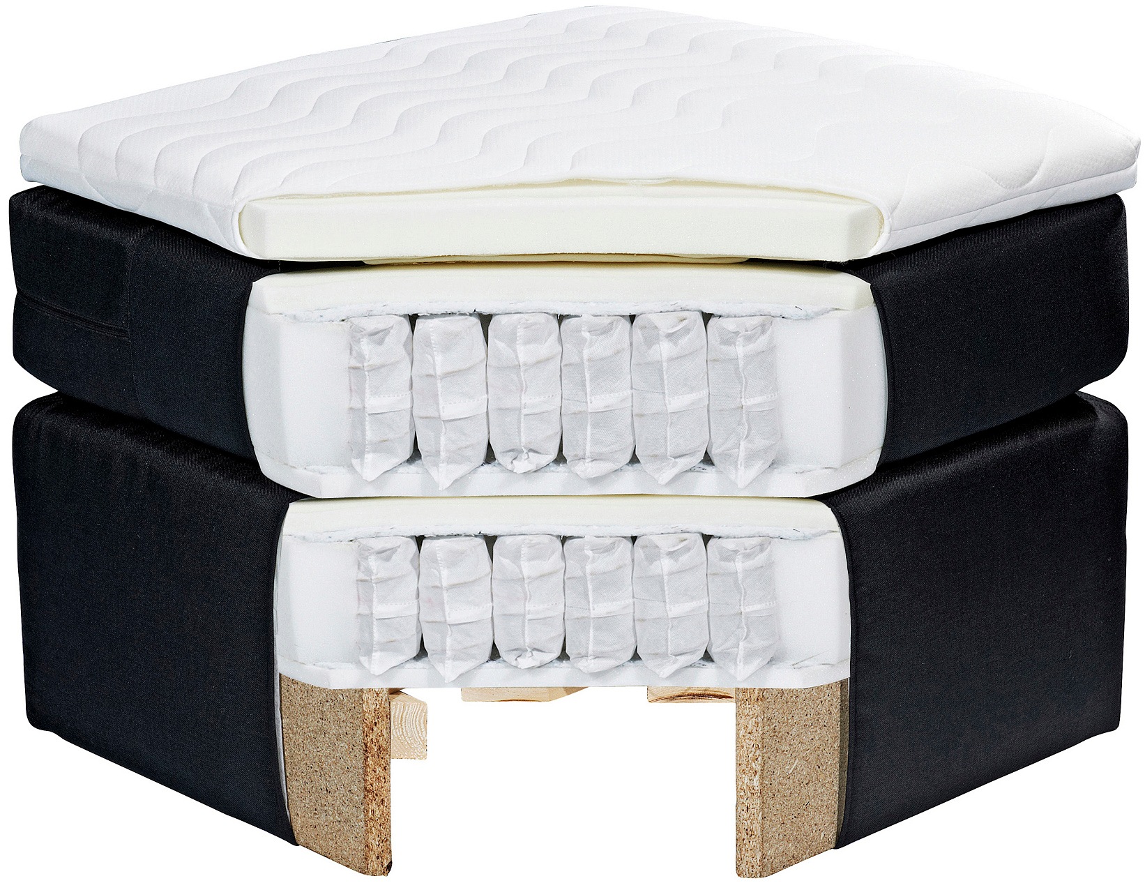 ED EXCITING DESIGN Boxspringbett »Toulouse B«, inkl. Motor