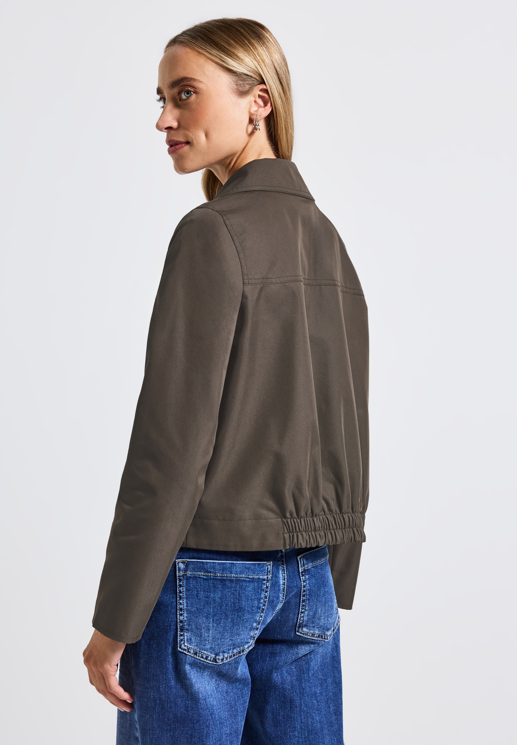 STREET ONE Kurzjacke, ohne Kapuze, im soften Baumwoll-Mix
