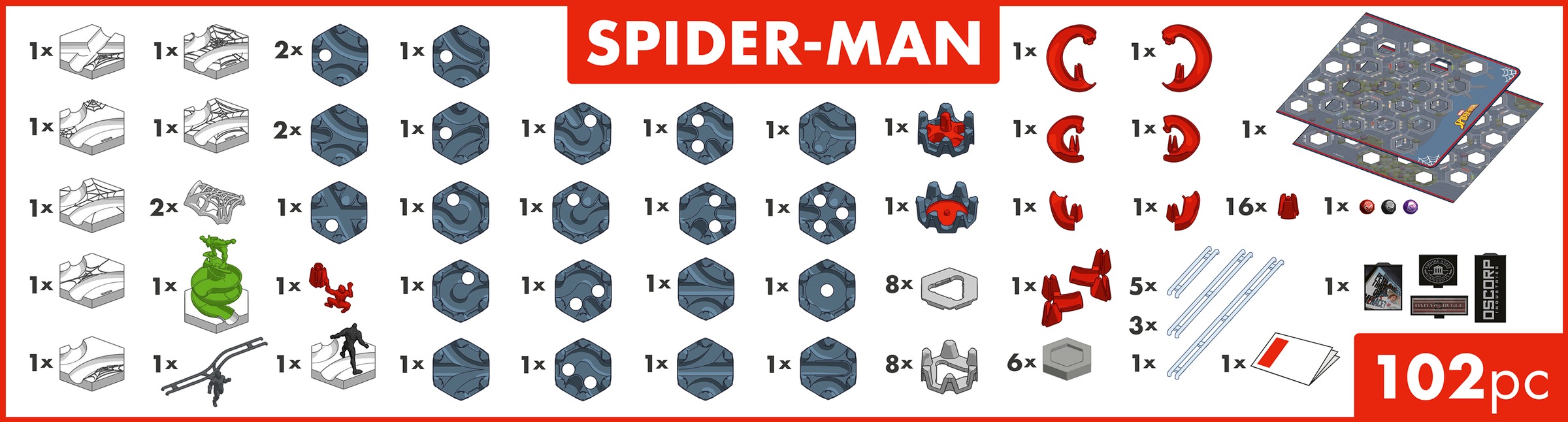 Ravensburger Kugelbahn-Bausatz »GraviTrax BASE Spider-Man - Action Set M« Made in Europe