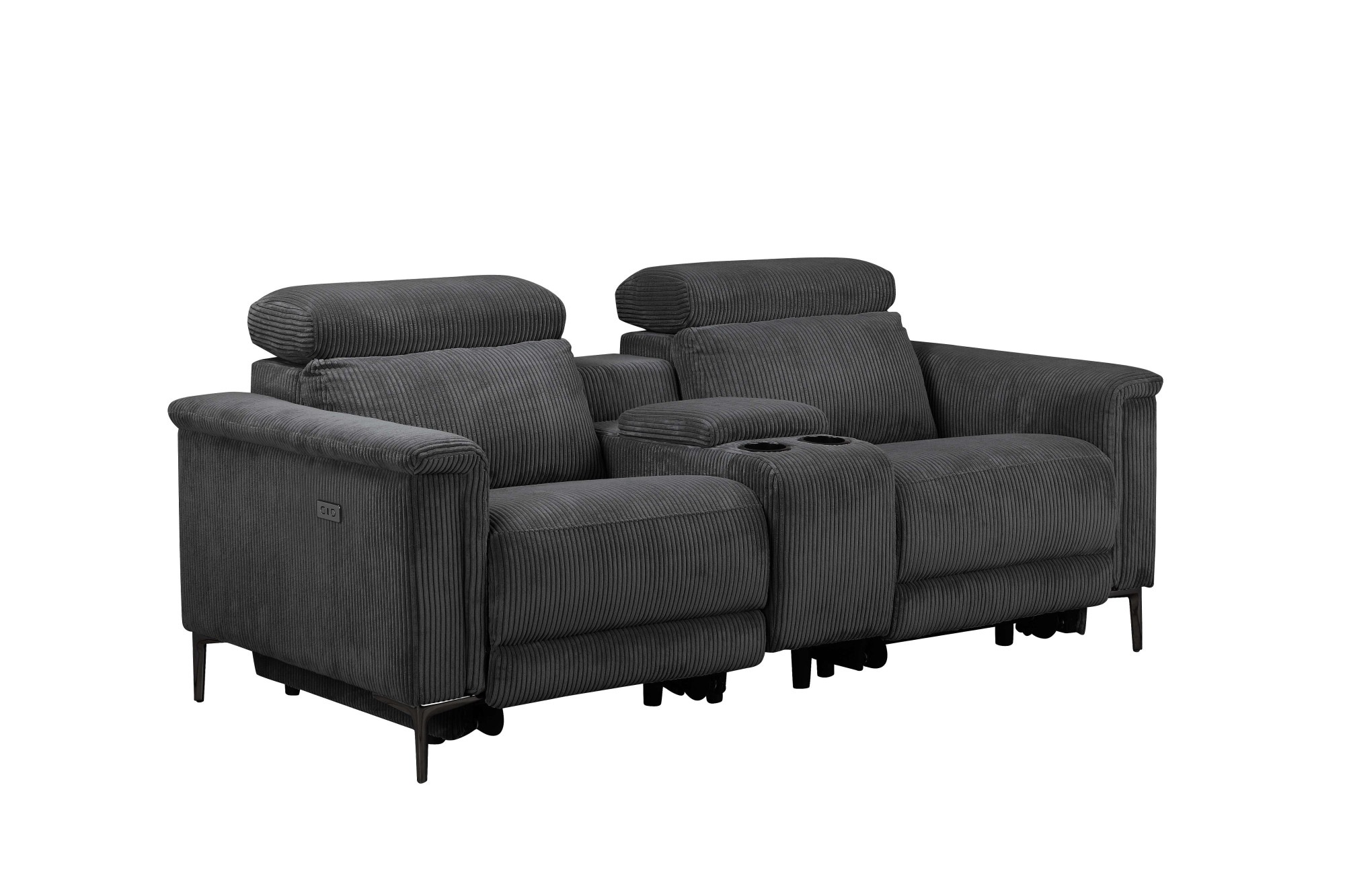 Places of Style 2-Sitzer »Lund in Cord, 2er-Kinosofa, TV-Sessel, Multimedia-Sofa, USB-A,«, m. elektrischer o. manueller Relaxfunktion, Getränkehalter u. Staufach