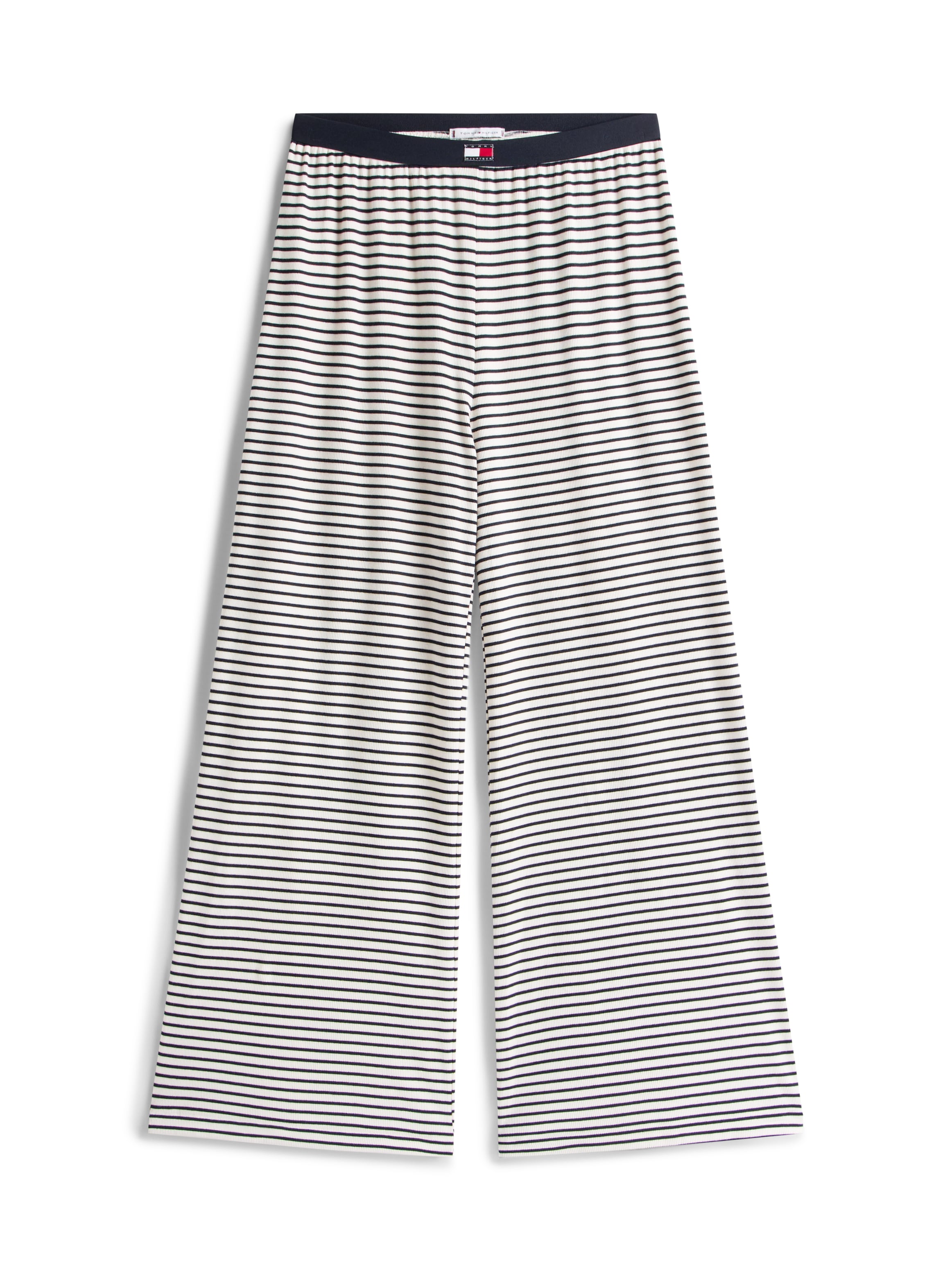 Tommy Hilfiger Underwear Homewearhose »PRINT RIB PANTS«, elastischer Bund, geringelt, weites Bein, Rippware
