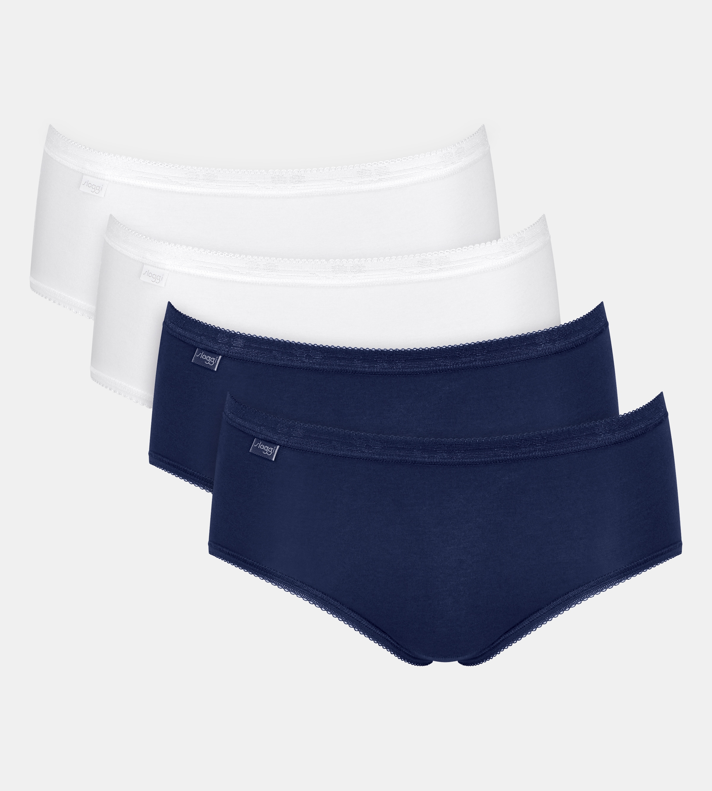 sloggi Midislip "Basic+", (4er Pack), Baumwollmix, elastisch, weiche Nähte, günstig online kaufen