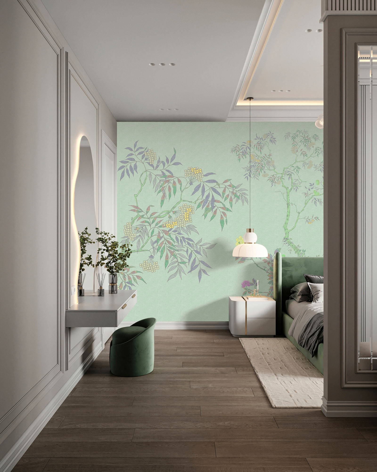 living walls Fototapete »Walls by Patel 5 Fototapete Botanisches Baumdesign« botanisch glatt Botanisches Baumdesign auf 200 g/m² Premium-Vlies