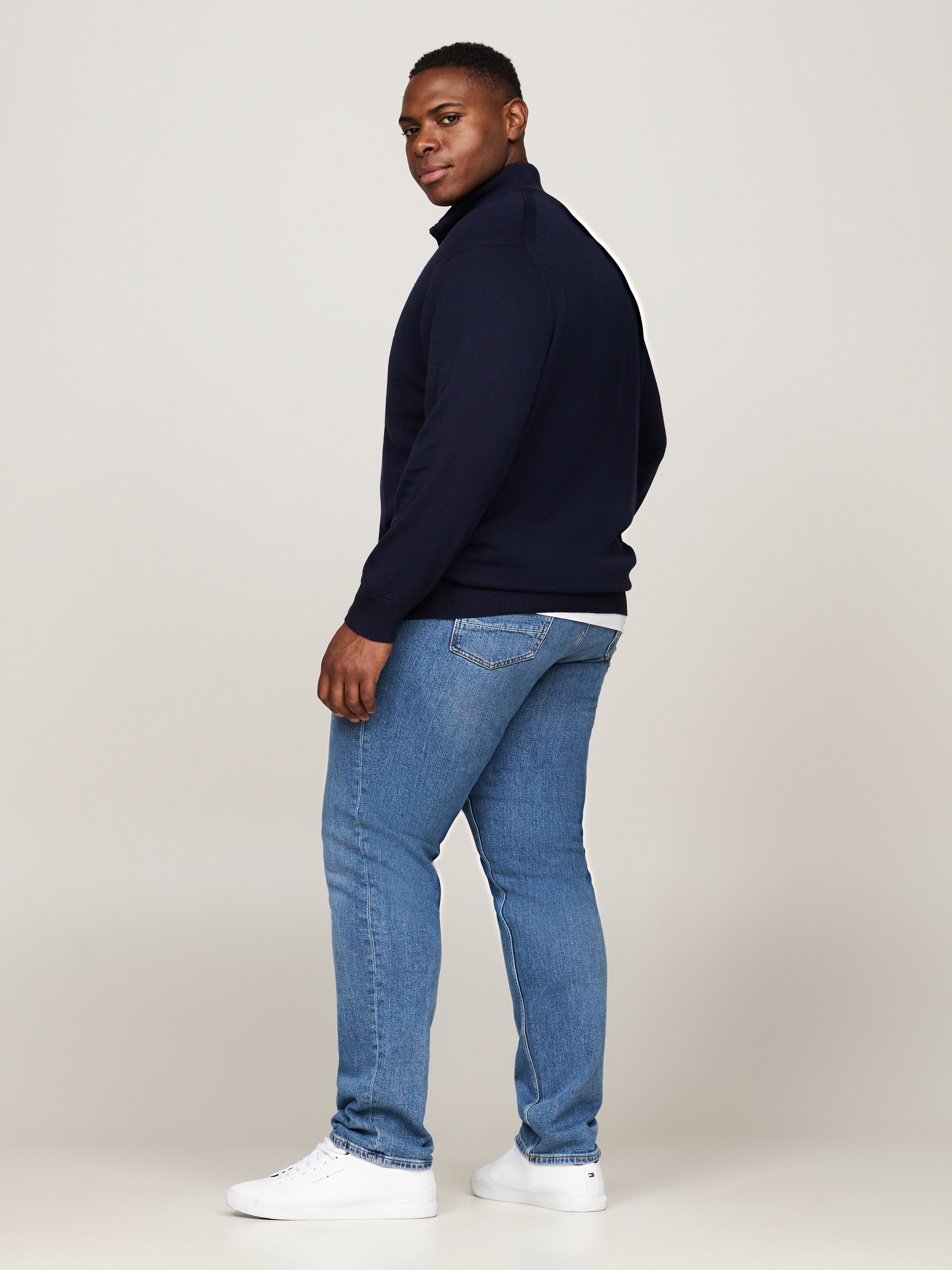 Tommy Hilfiger Big & Tall Troyer »BT-PIMA ORG CTN CASHMERE ZMOCK-B«, Große Größen