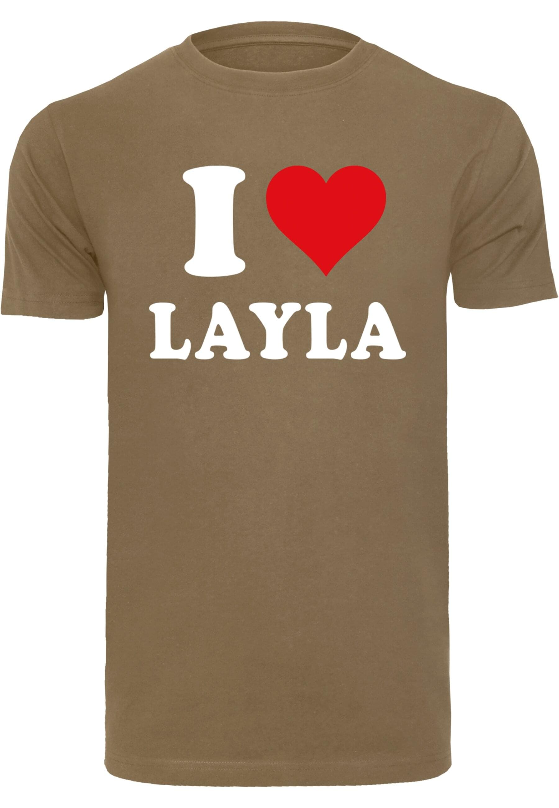 Merchcode T-Shirt "Merchcode Herren I Love Layla X T-Shirt" günstig online kaufen