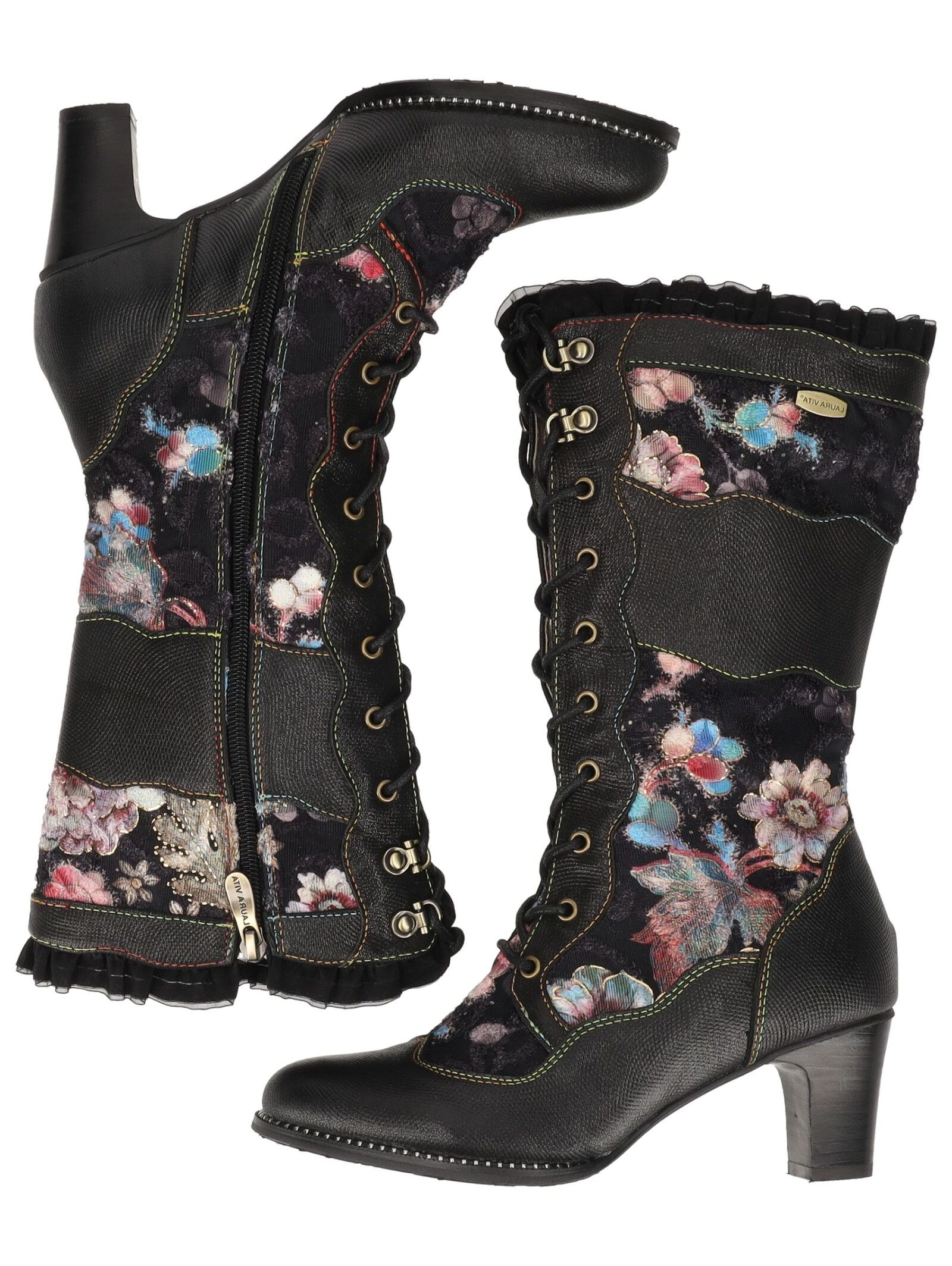 LAURA VITA Schnürstiefel »LAURA VITA Stiefel Leder/Textil«
