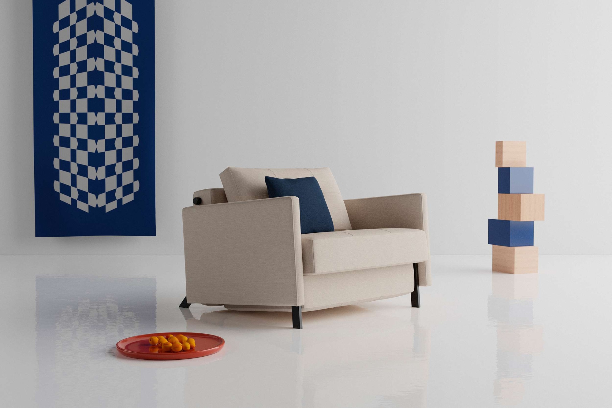 INNOVATION LIVING ™ Sessel "CUBED 90 mit Armlehnen, Schlafsessel Breite 104 günstig online kaufen