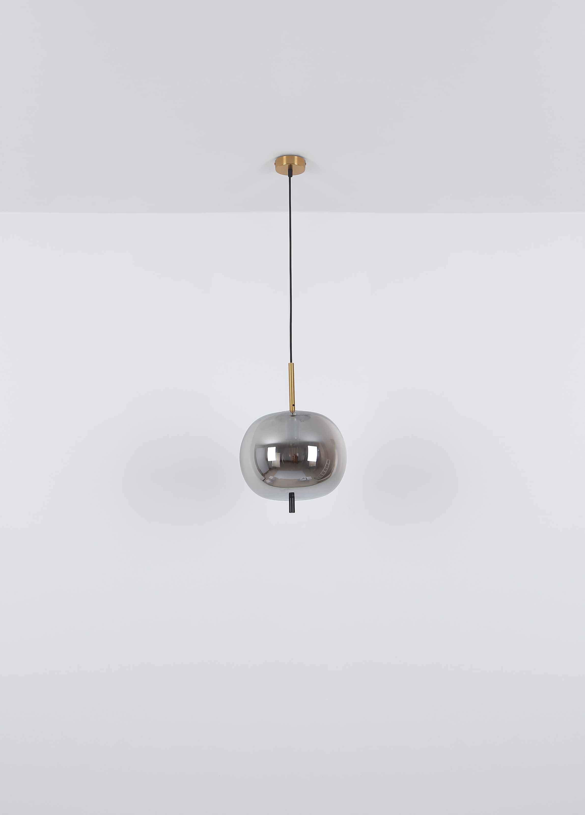 GLOBO LIGHTING Hängeleuchte »BLACKY I«, Leuchtmittel E27 | ohne Leuchtmittel, Hängelampe/Pendelleuchte/Glas rauchfarben/Höhe kürzbar/Esstisch