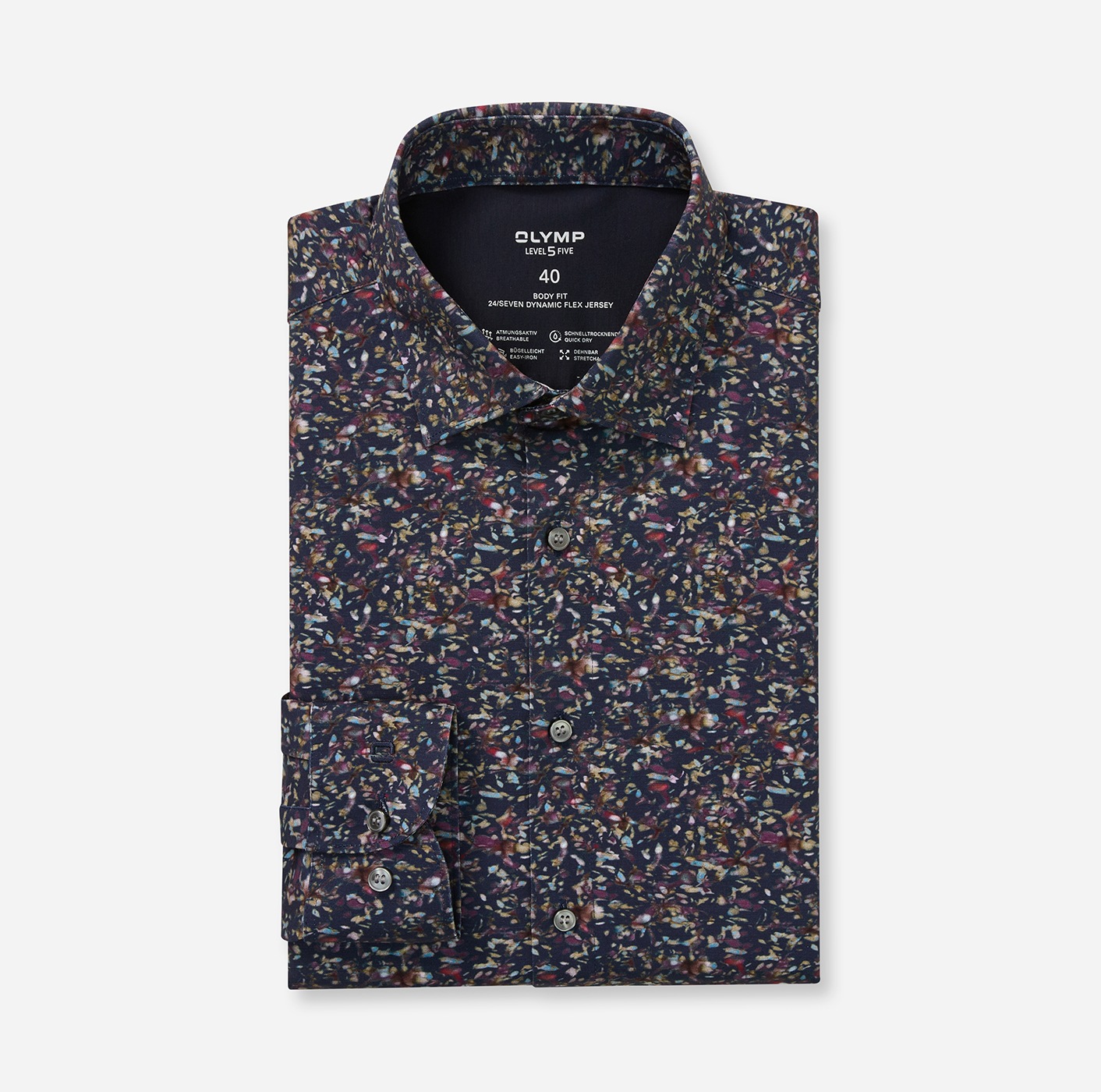 Thumbnail - OLYMP Langarmhemd "Level Five 24/Seven" Businesshemd, body fit, Kentkragen, bügelleicht