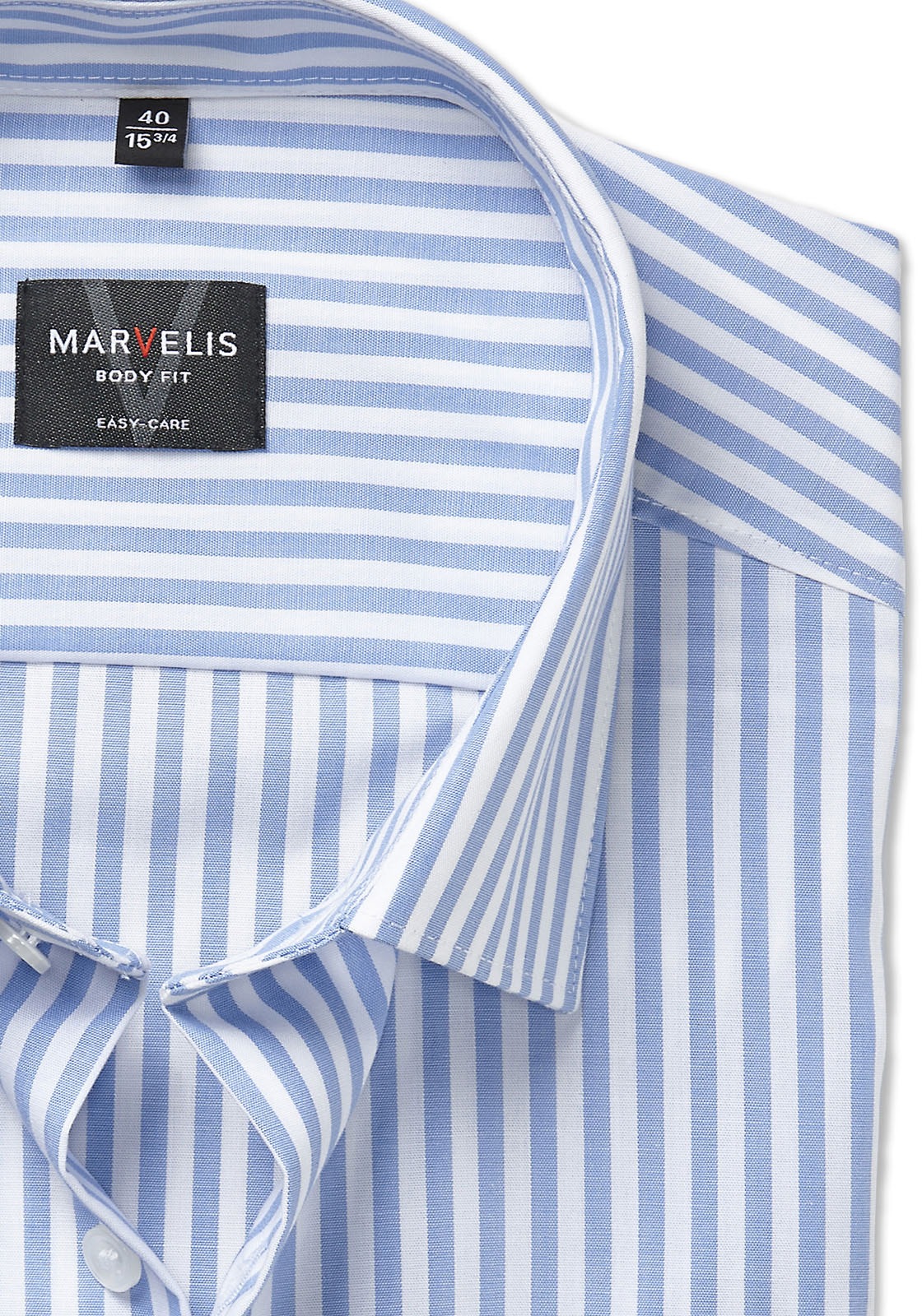 MARVELIS Langarmhemd Businesshemd, bügelleicht, body fit günstig online kaufen