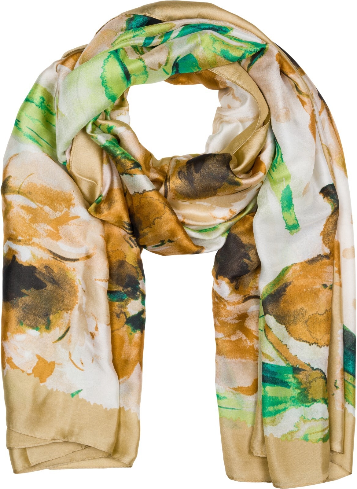 styleBREAKER Schal "Schal mit Aquarell Blumen Muster" 1 Stk.