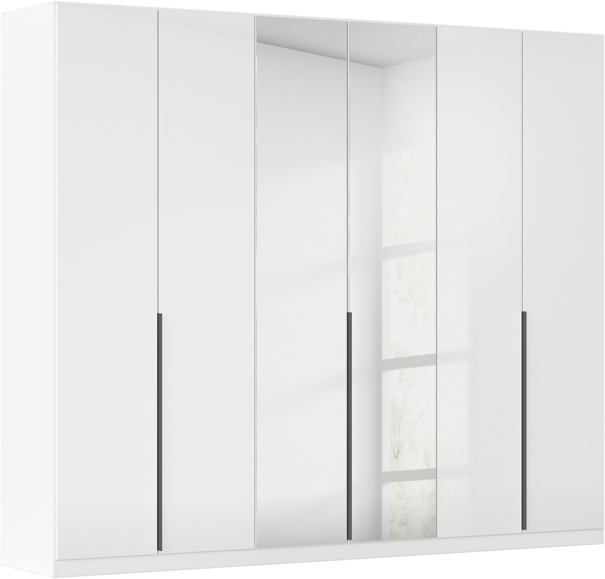 OTTO home Drehtürenschrank "Kleiderschrank Schrank Garderobe AGORDO mit Dekor- oder Hochglanzfront" in zwei Griff-Farben, Breiten 91-405 cm, durchdachte Innenausstattung, in 8 Breiten und 2 Höhen MADE IN GERMANY