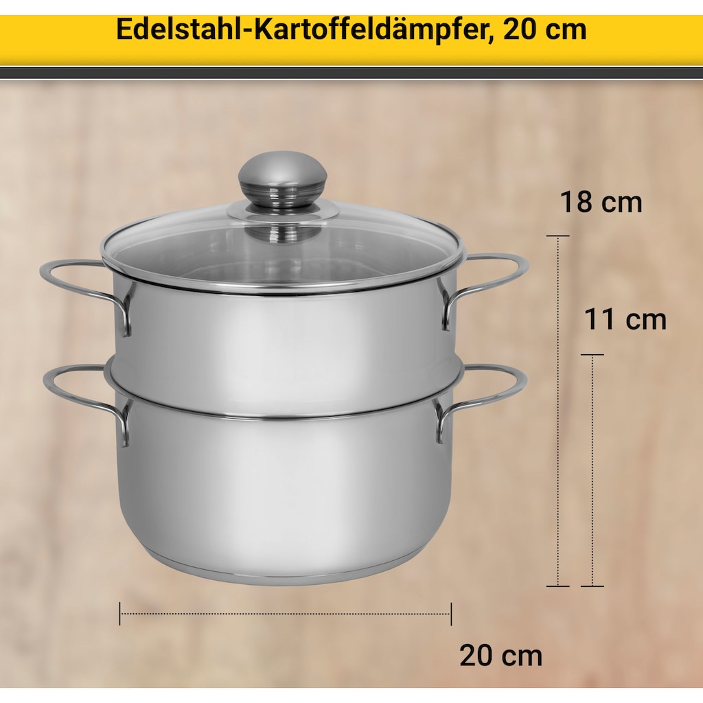 Krüger Dampfgartopf, Edelstahl, (1 tlg.)