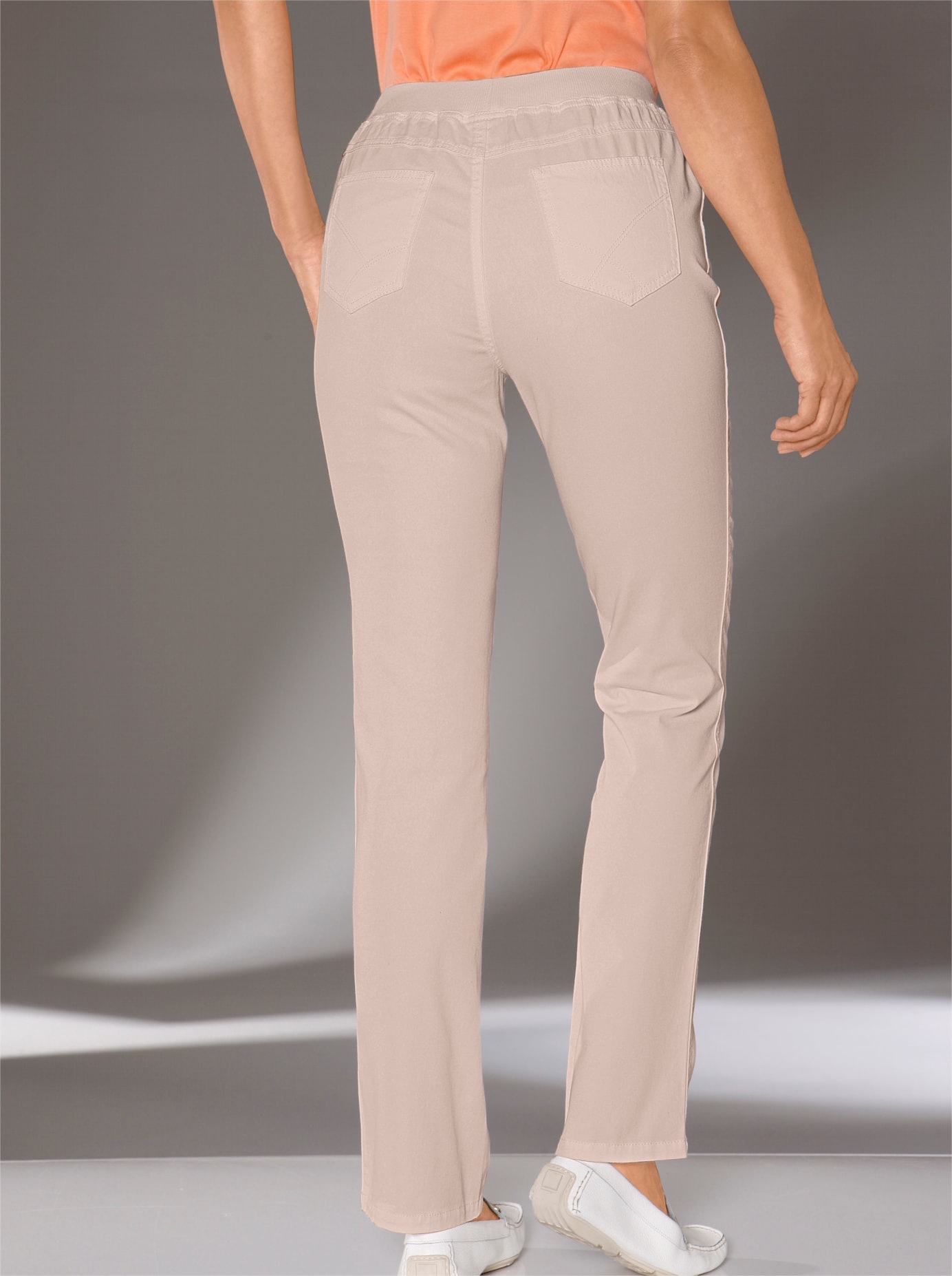 Classic Basics Women Stretch Jeans Sand 205 2