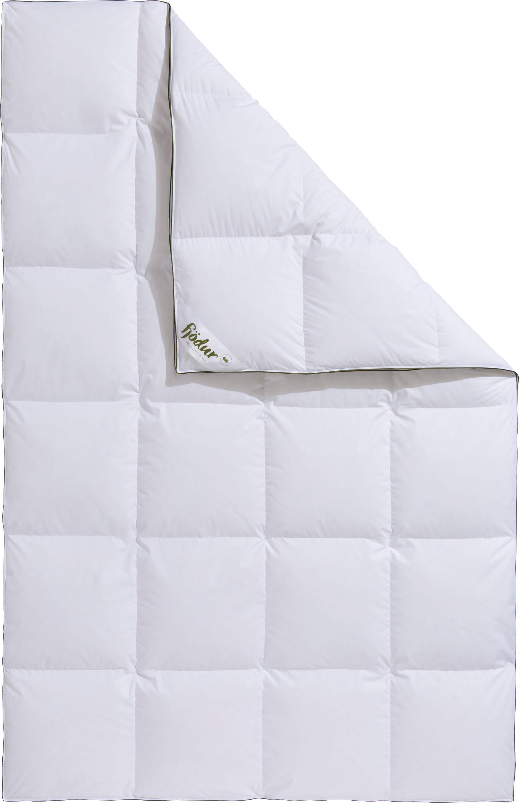 fjödur 1100000002199 "Felix" warm Füllung 90% Daunen, 10%Federn 1 Stk. tlg. Bettdecke in 135x200 cm und weiteren Größen, für Sommer oder Winter