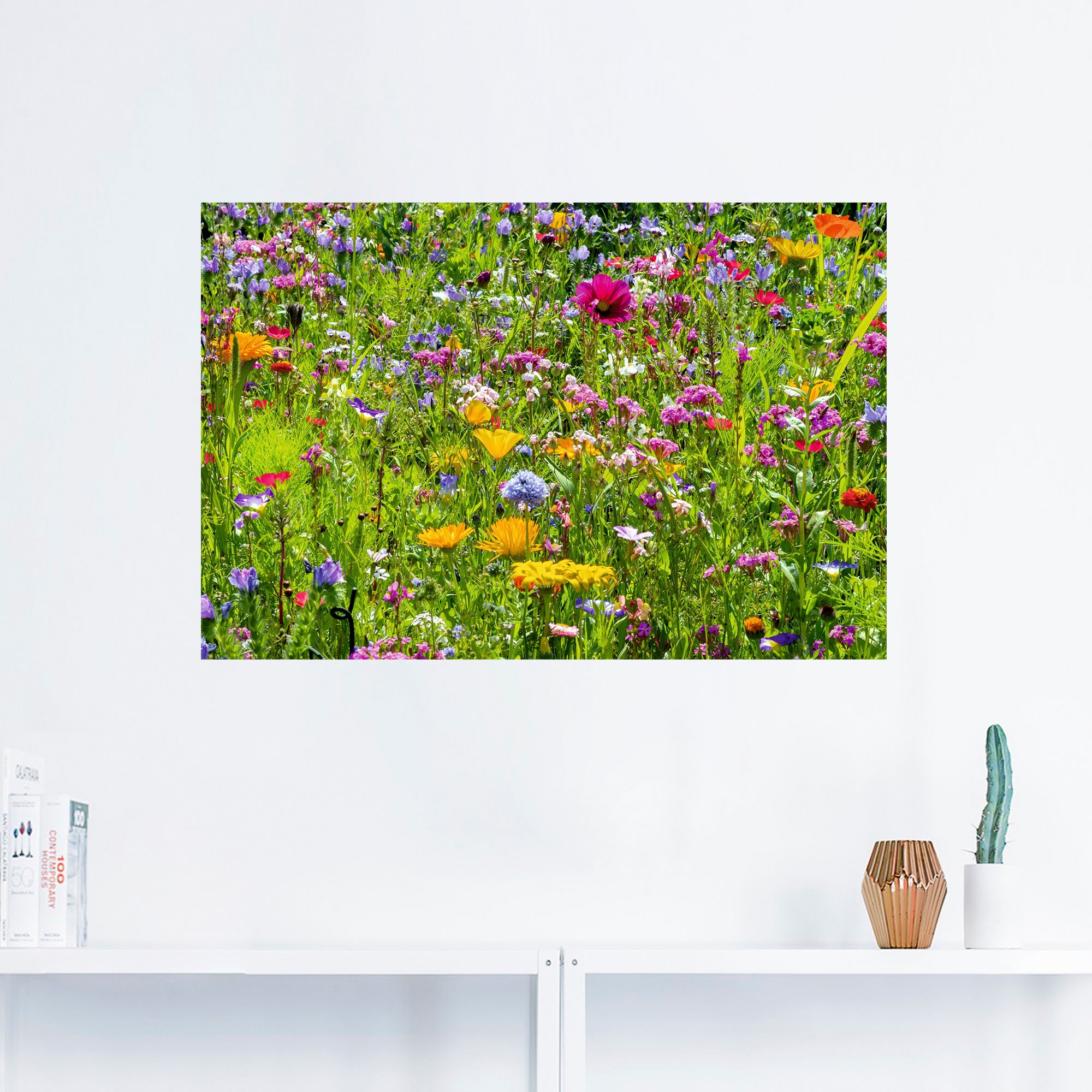 Artland Wandbild "Bunte Blumenwiese", Blumenwiese, (1 St.), als Alubild, Ou günstig online kaufen