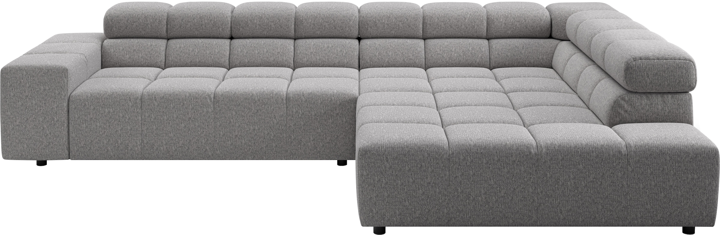 Home affaire Ecksofa "Ancona, Ecksofa, incl. Kopfteilverstellung, Breite 319 cm, L-Form" wahlweise elektrische Sitztiefenverstellung