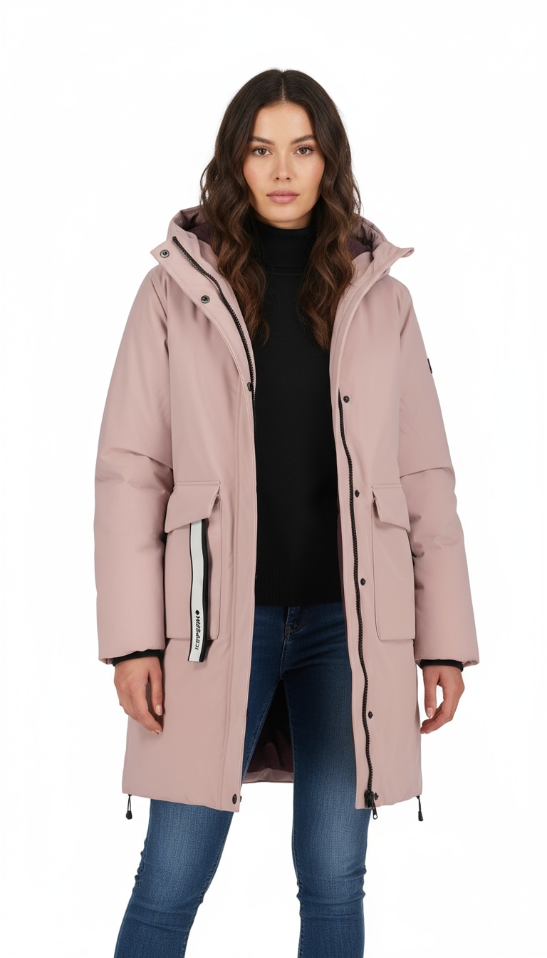 ICEPEAK Damen Funktionsmantel "ADAIS"lavender, Gr. 42, Obermaterial: 100% Polyester, Mäntel