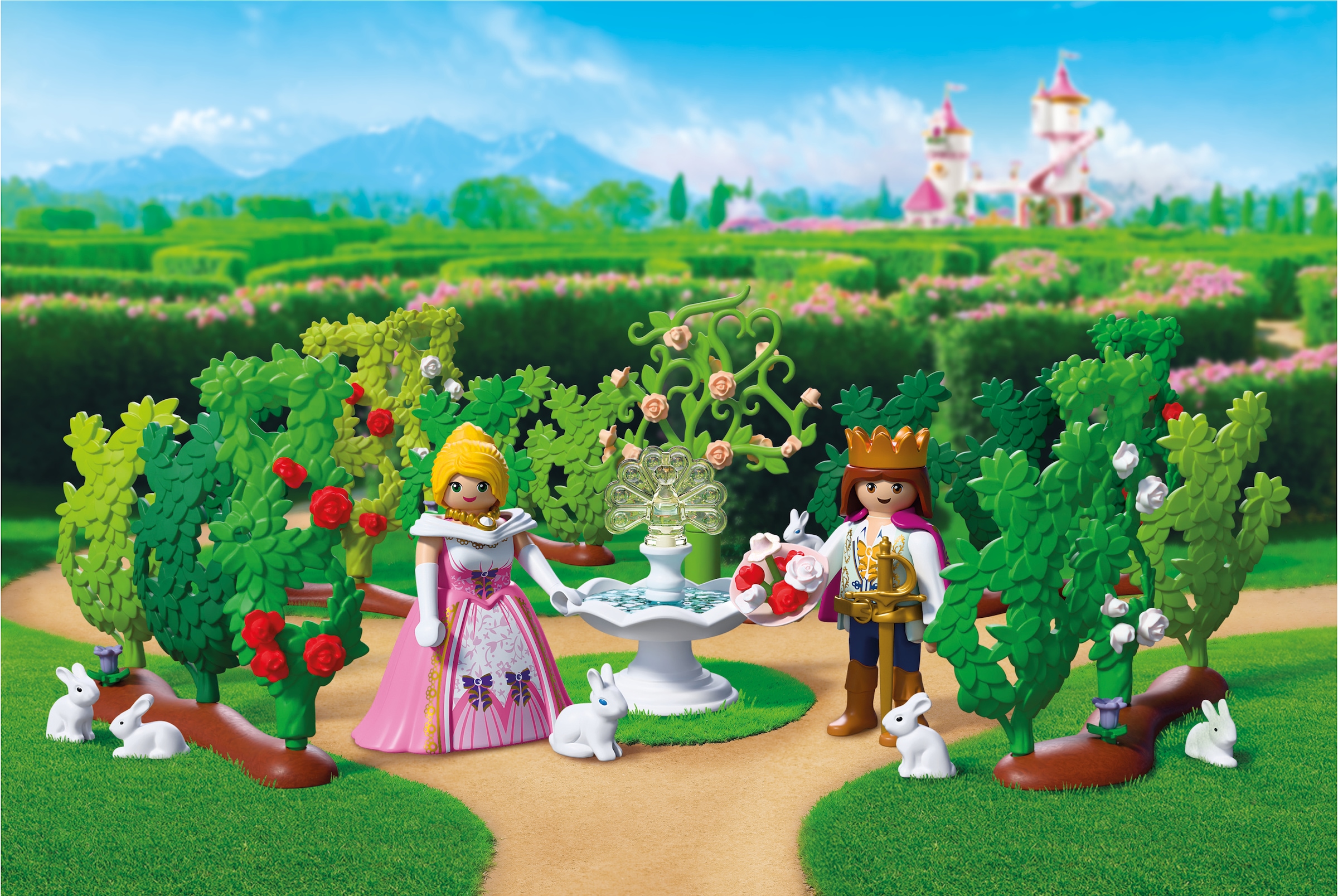 Playmobil® Konstruktions-Spielset »Königlicher Irrgarten (72053), Princess« Made in Europe