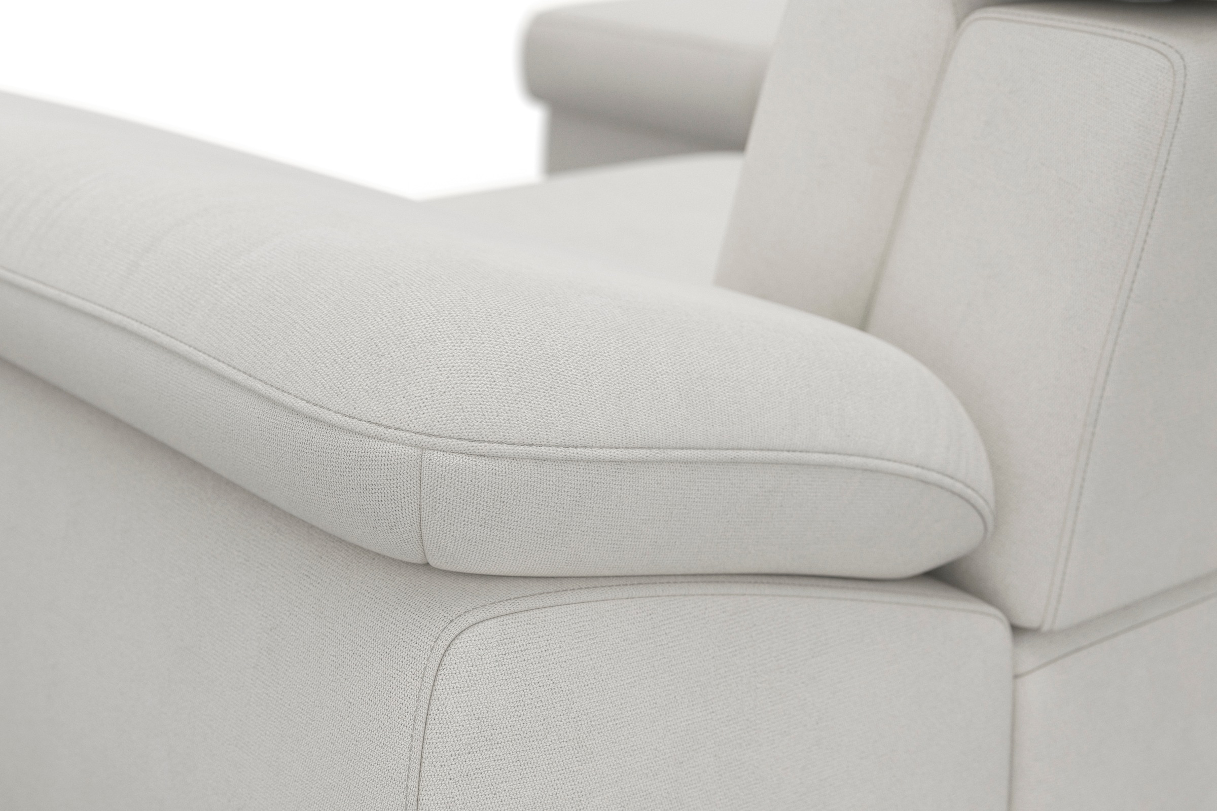 sit&more Ecksofa »Cabrio L-Form, mit Sitztiefenverstellung, Arm- und Kopfteilverstellung«, 3 Nierenkissen, Federkern, optional Bettfunktion und Stauraum