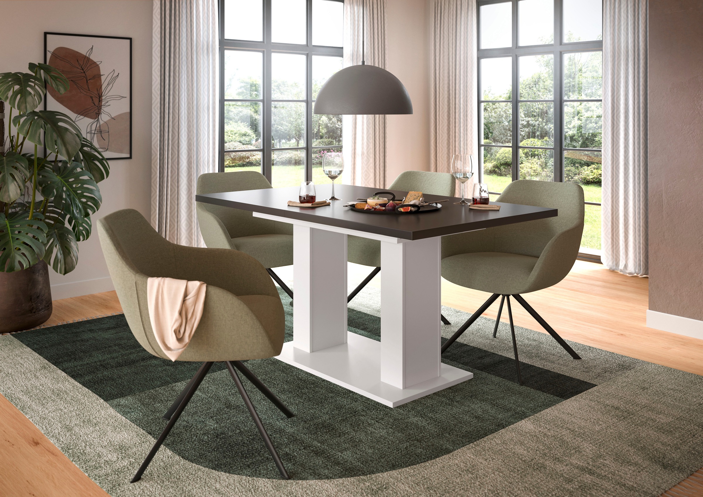 INOSIGN Esstisch "Motus, ausziehbar 150 -190 cm, inklusive 40 cm Einlegepla günstig online kaufen