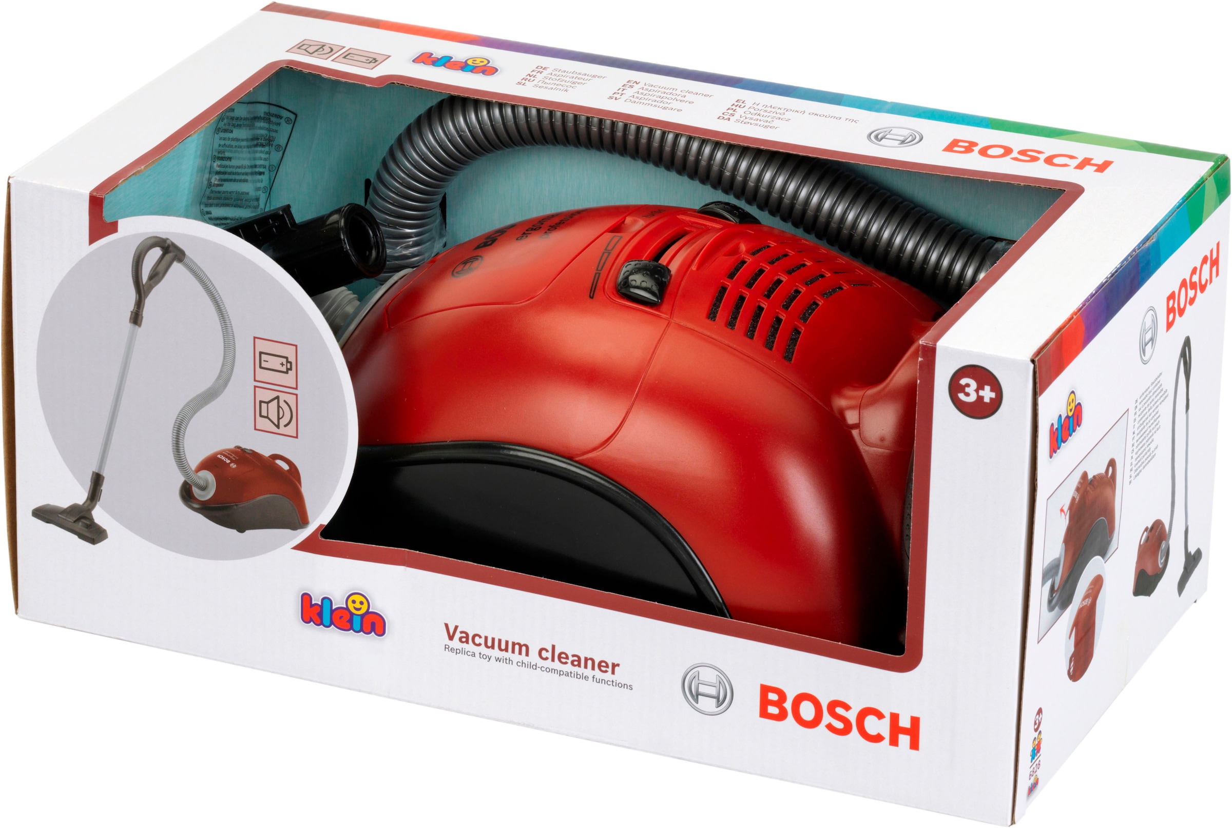 Klein Kinder-Staubsauger »Bosch Staubsauger, rot«, mit Sound