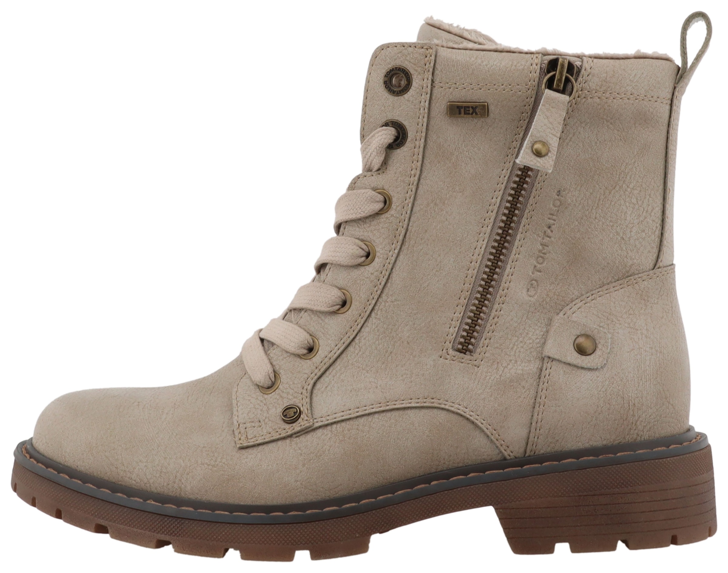 TOM TAILOR Winterboots  Workerboots, Hiking Boot mit Blockabsatz