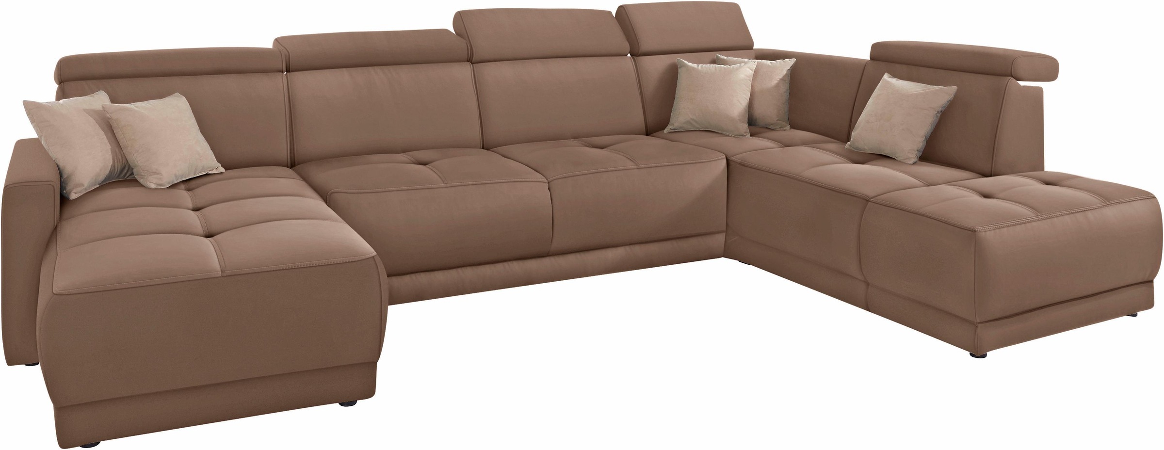 Thumbnail - DOMO collection Wohnlandschaft "Ava moderne Sitzheftung mit toller Doppelnaht, komfortabel, U-Form" mit Federkern, wahlw...