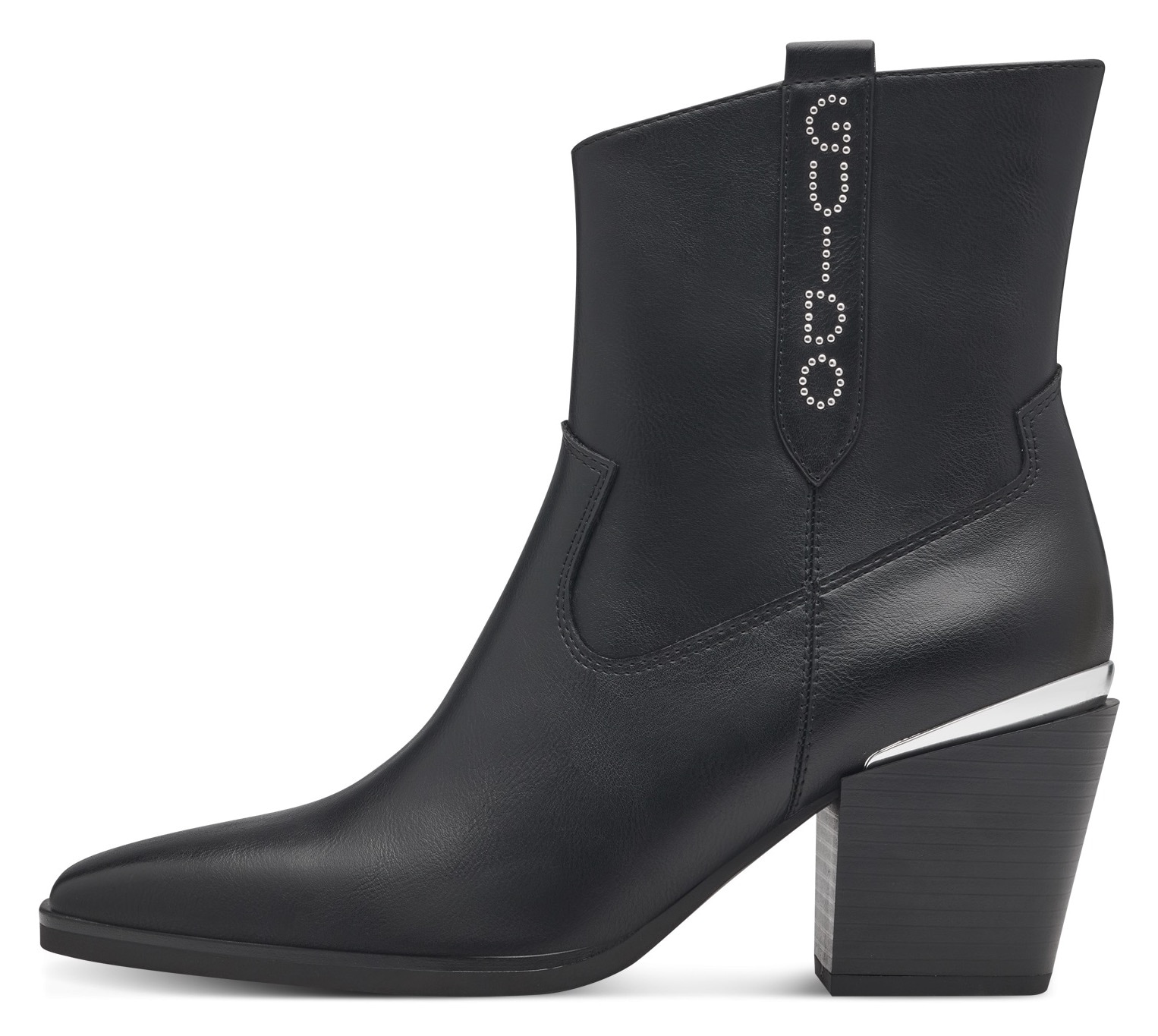 MARCO TOZZI by GMK Cowboy Stiefelette »SUSINO«, Blockabsatz, Westernstiefelette, Boots in spitzer Form