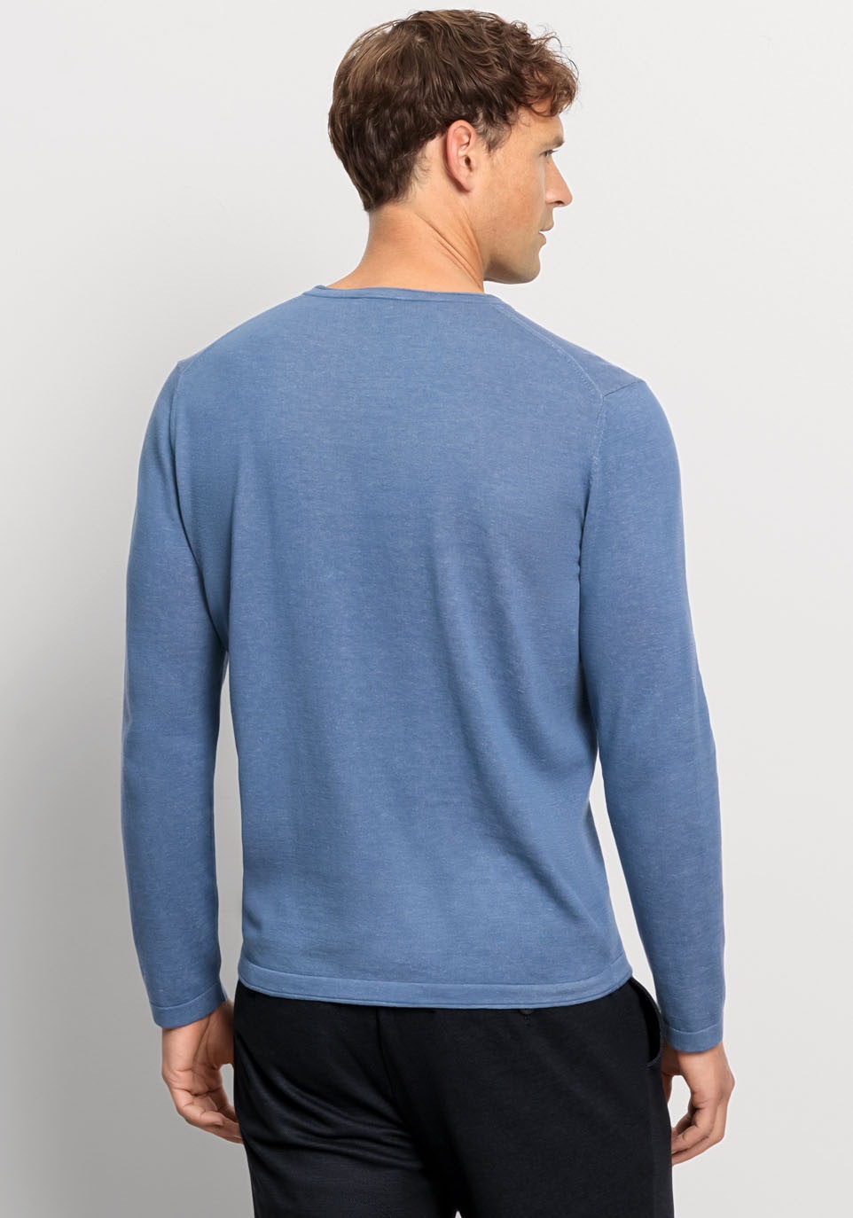 OLYMP Rundhalspullover »OLYMP Strick Casual«, Crew Neck