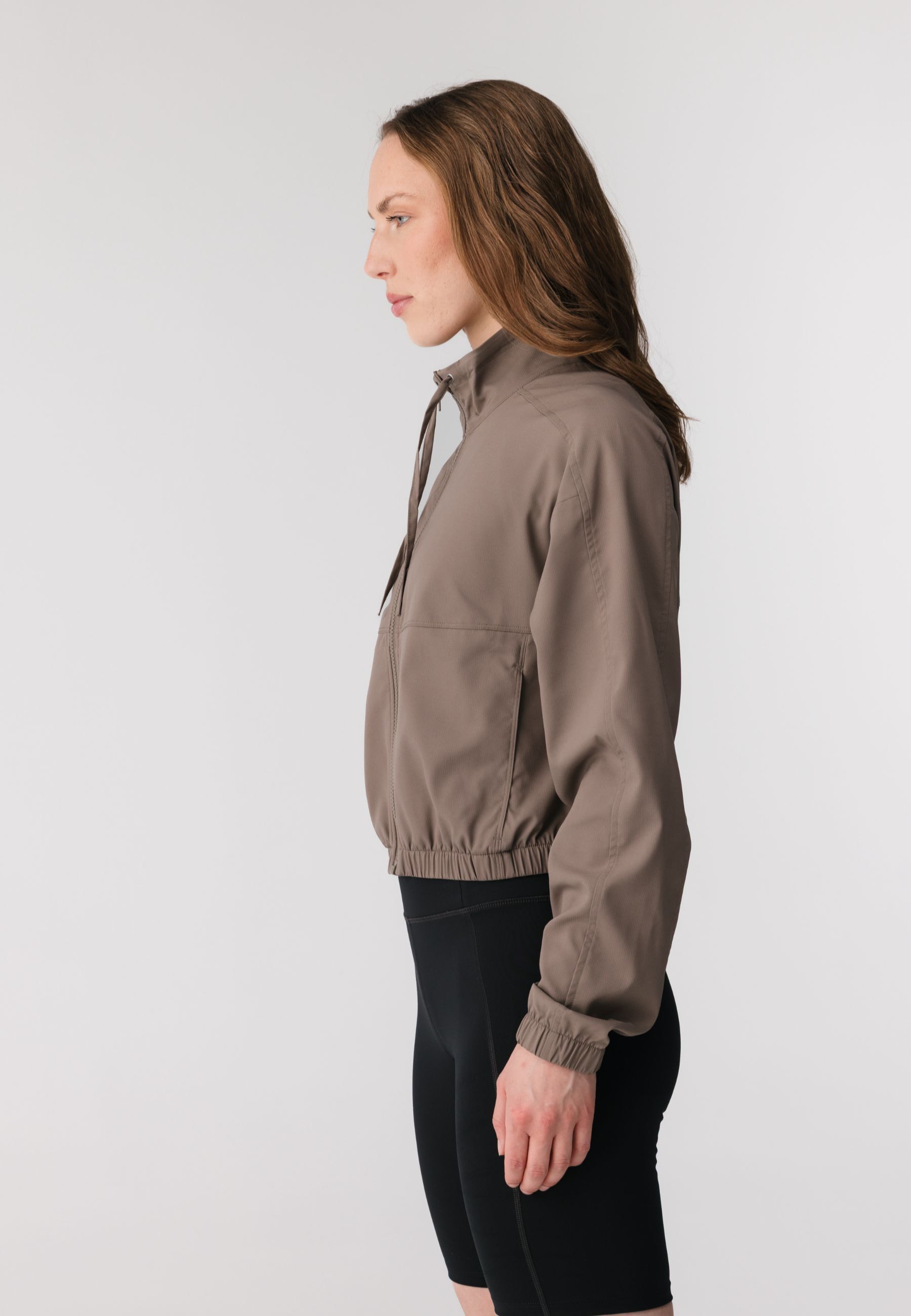 GIRLFRIEND COLLECTIVE Windbreaker »Girlfriend Collective Miller Zip Up Track Jacket« 1 Stk. tlg. ohne Kapuze